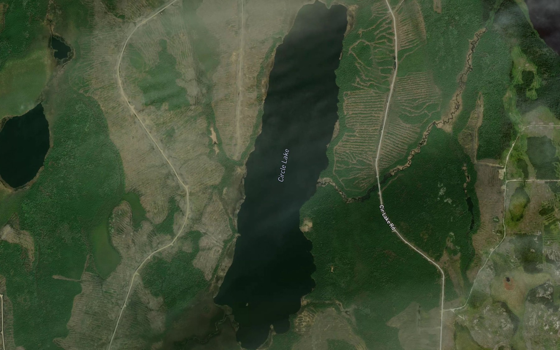 Satellite map of the Circle Lake