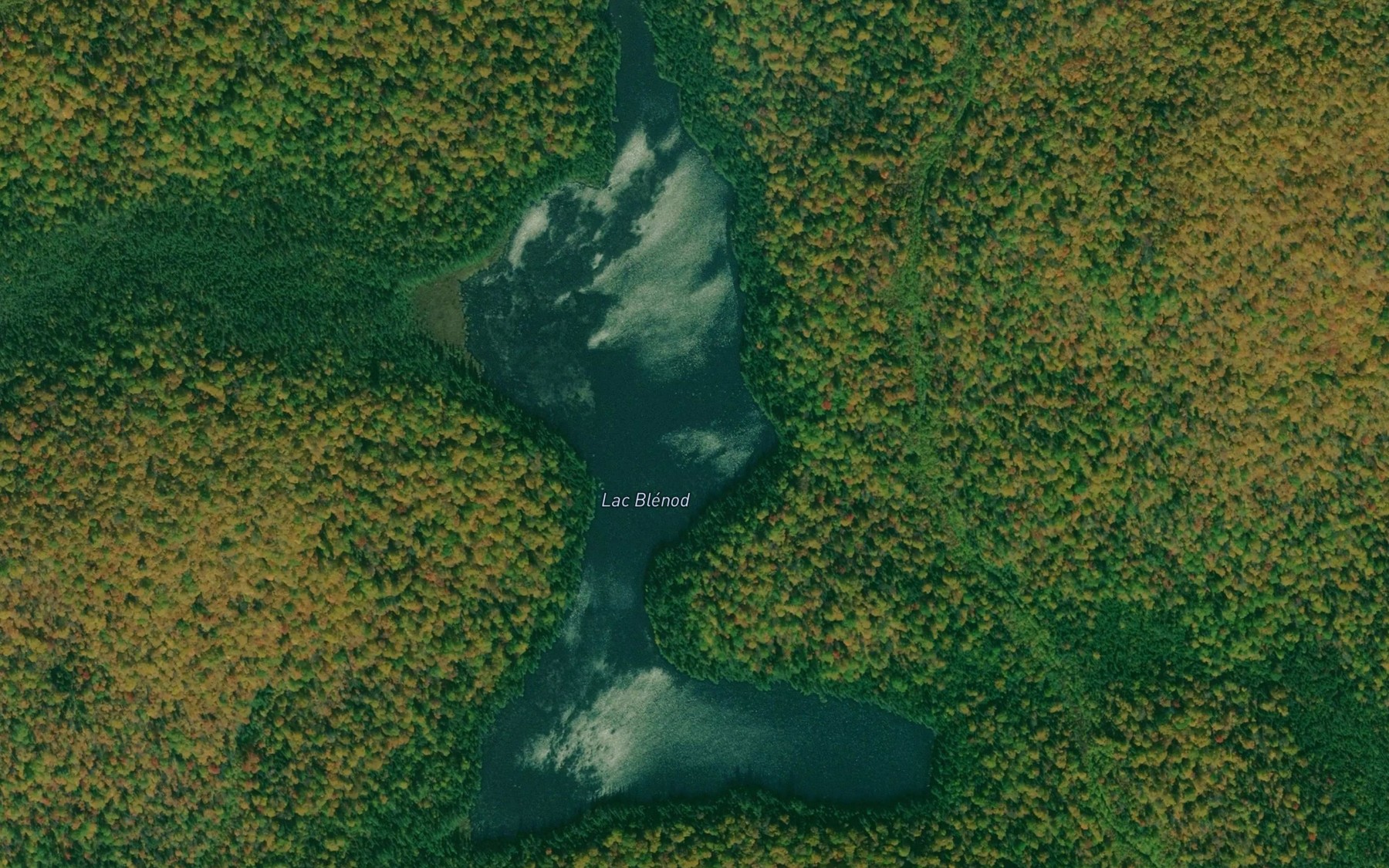 Satellite map of the Lac Blenod