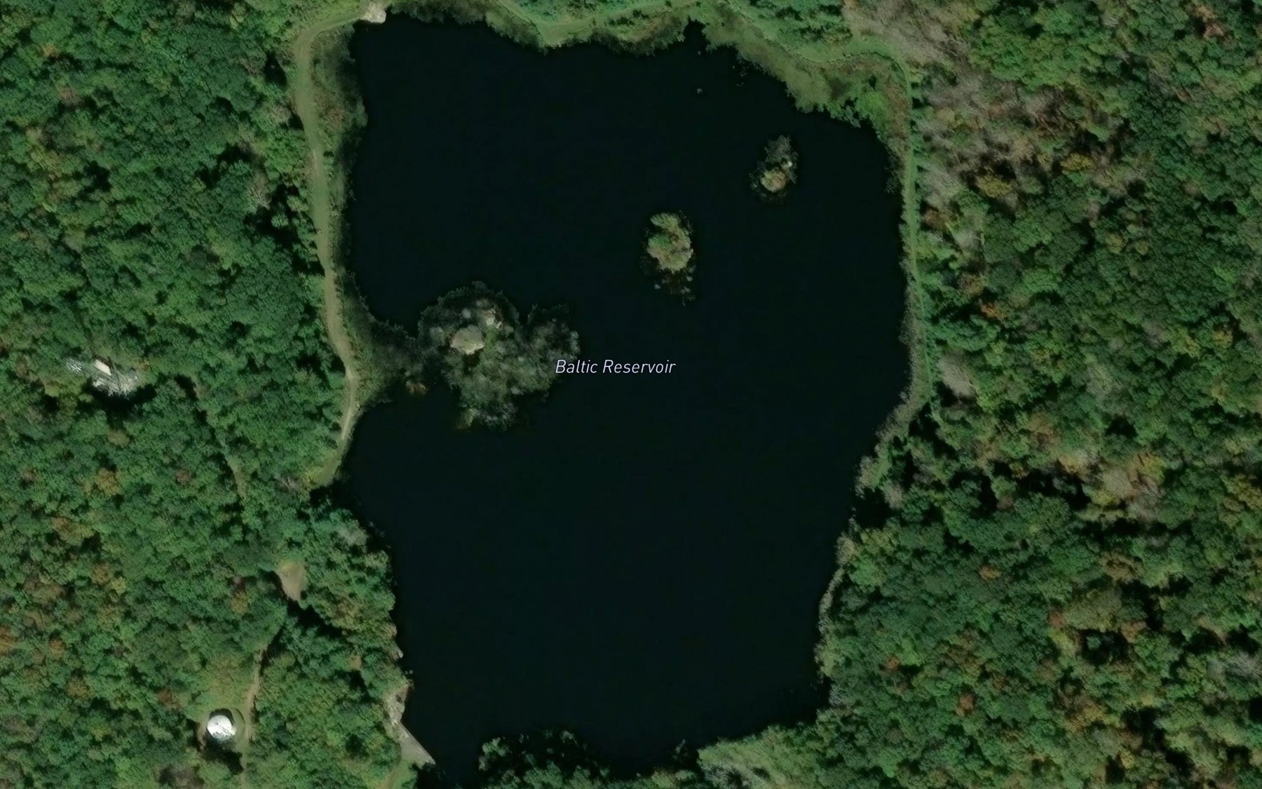 Satellite map of the Baltic Reservoir