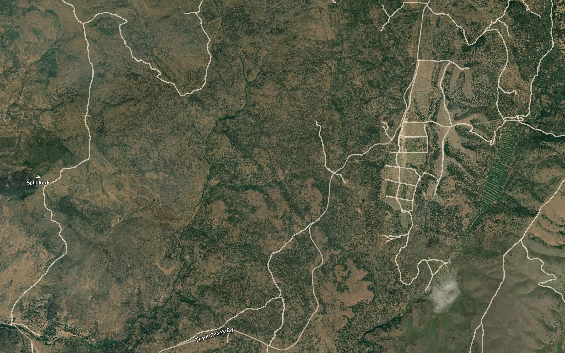 Satellite map of the Big Springs