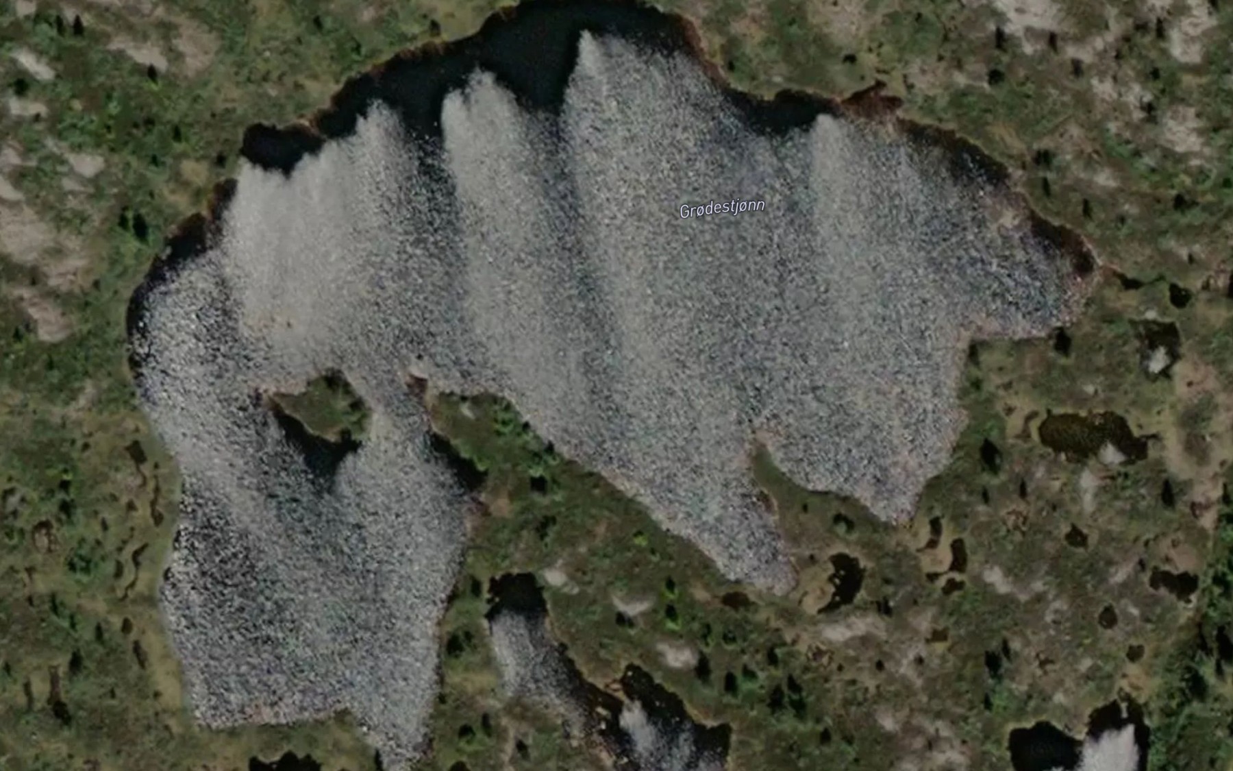 Satellite map of the Grodestjonn