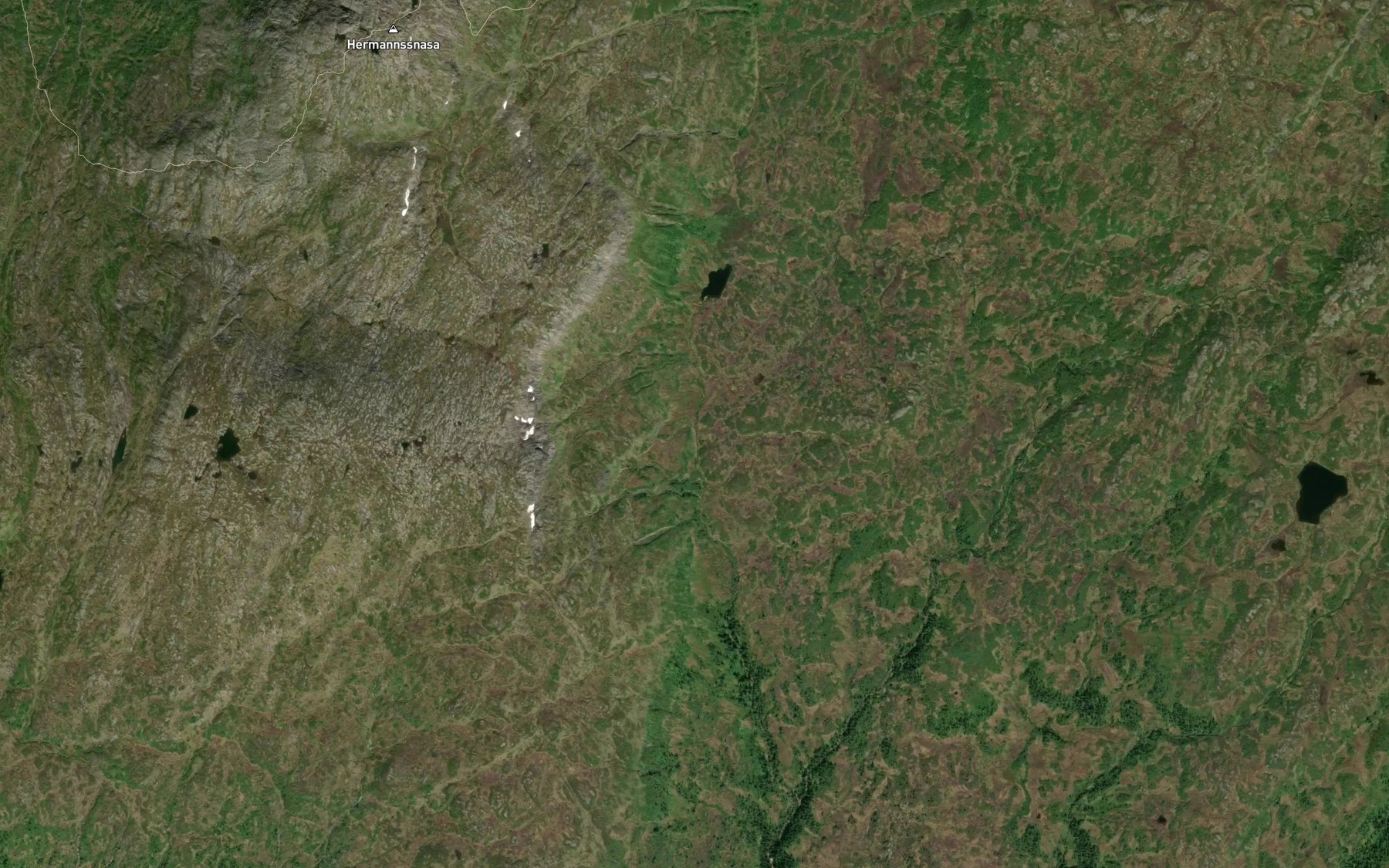 Satellite map of the Guddingselva