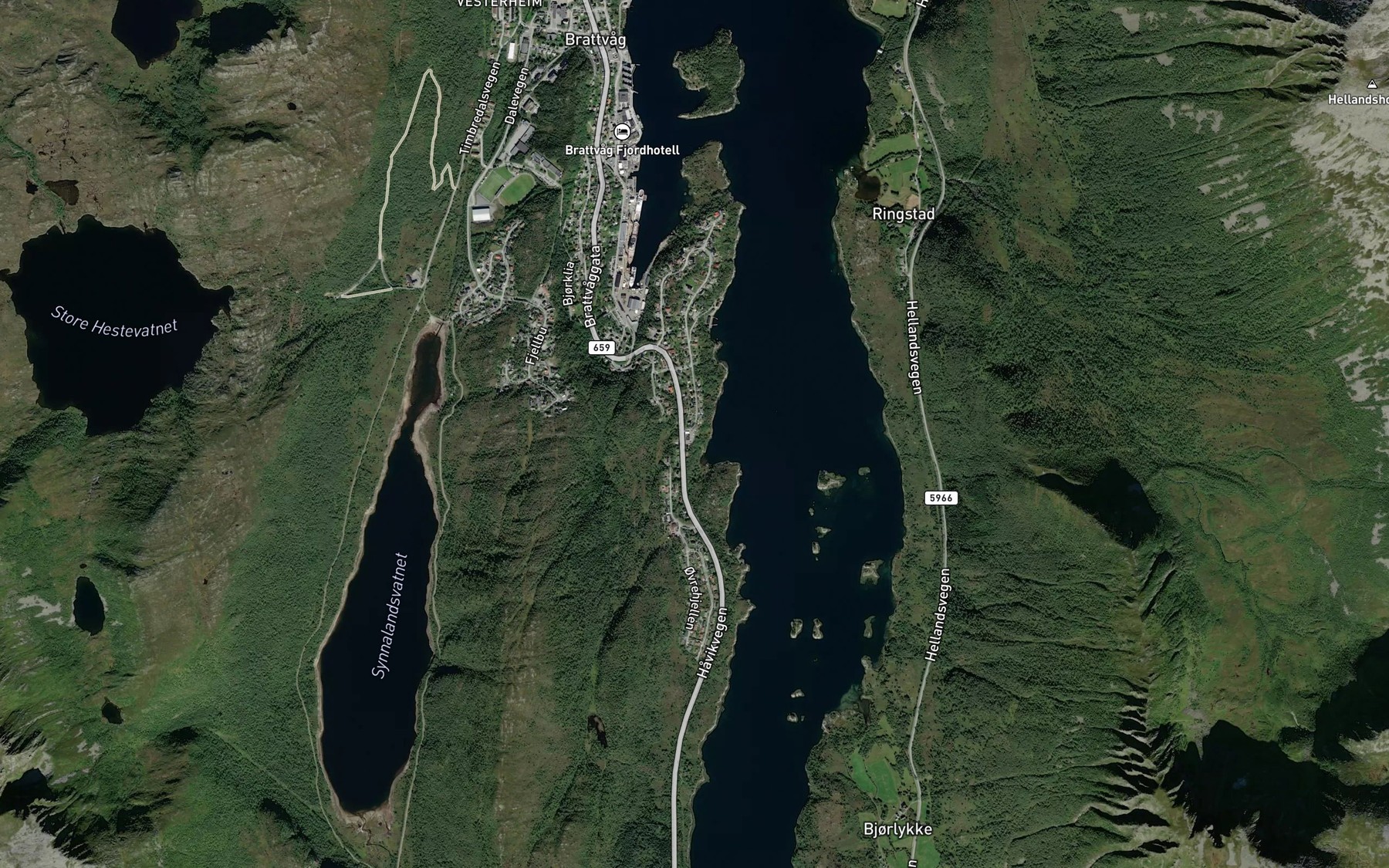 Satellite map of the Ramsvikelva