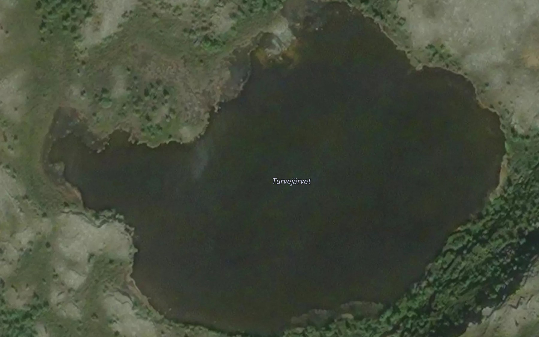 Satellite map of the Turvejaervet