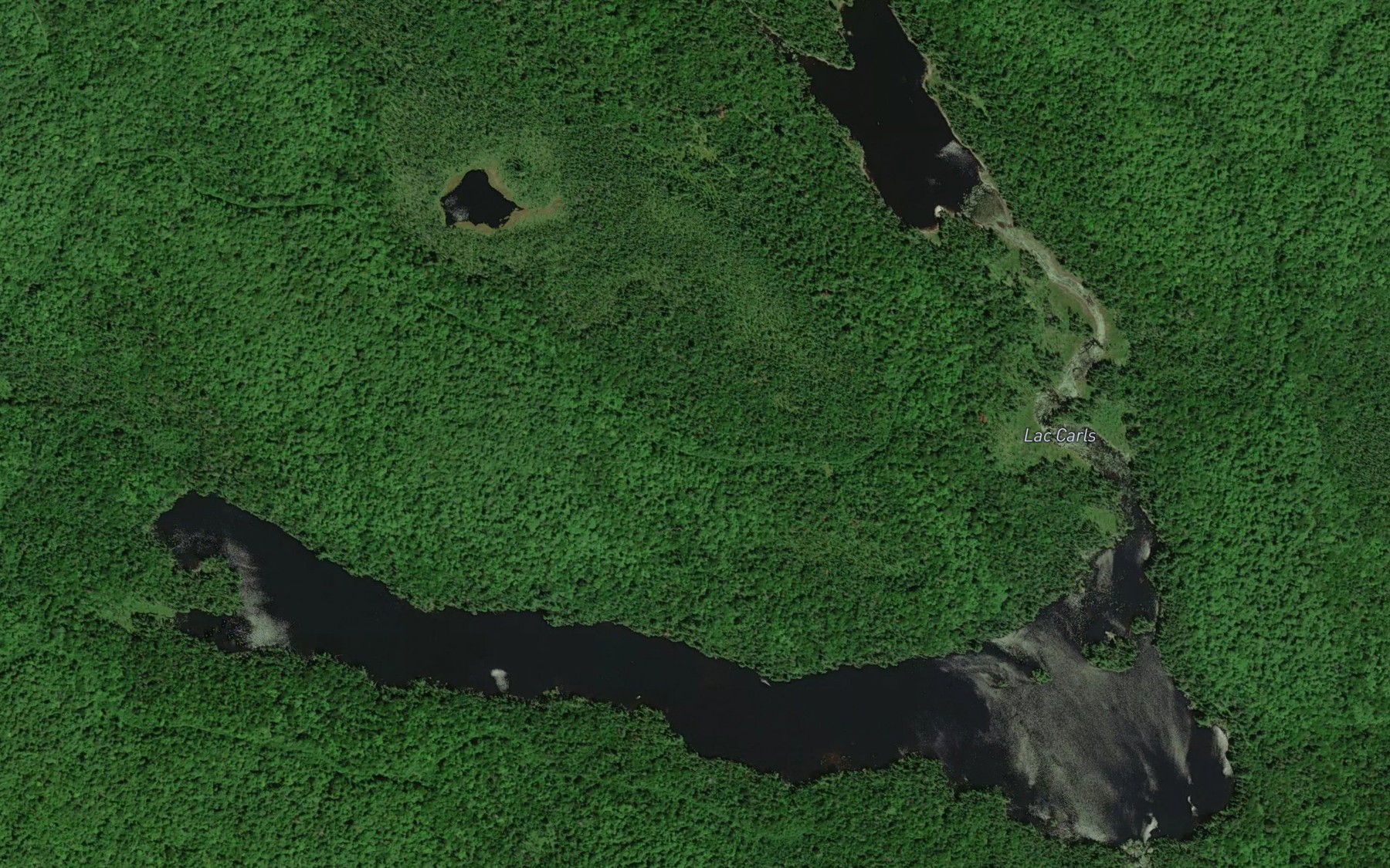 Satellite map of the Lac Carls