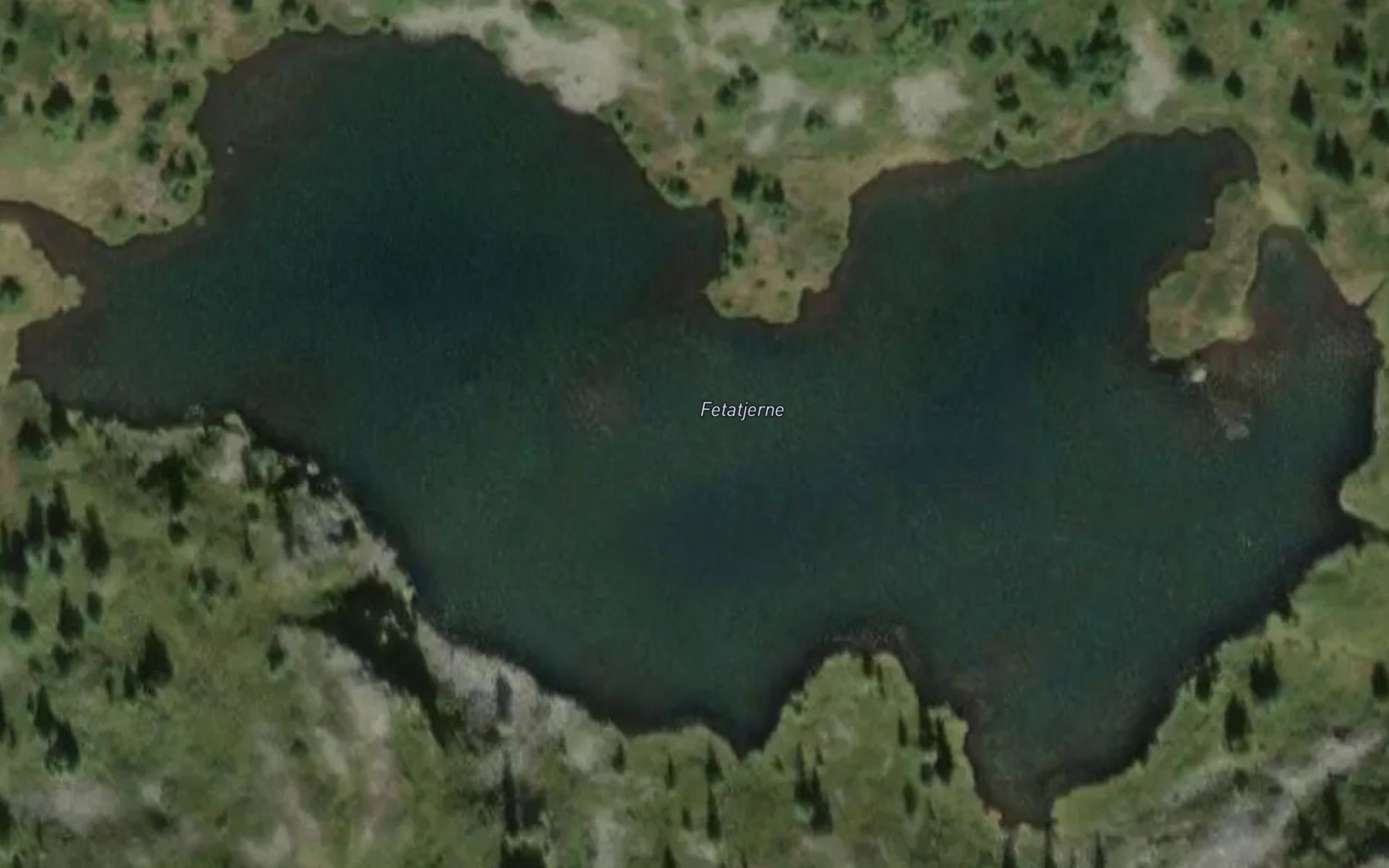 Satellite map of the Fetatjedne