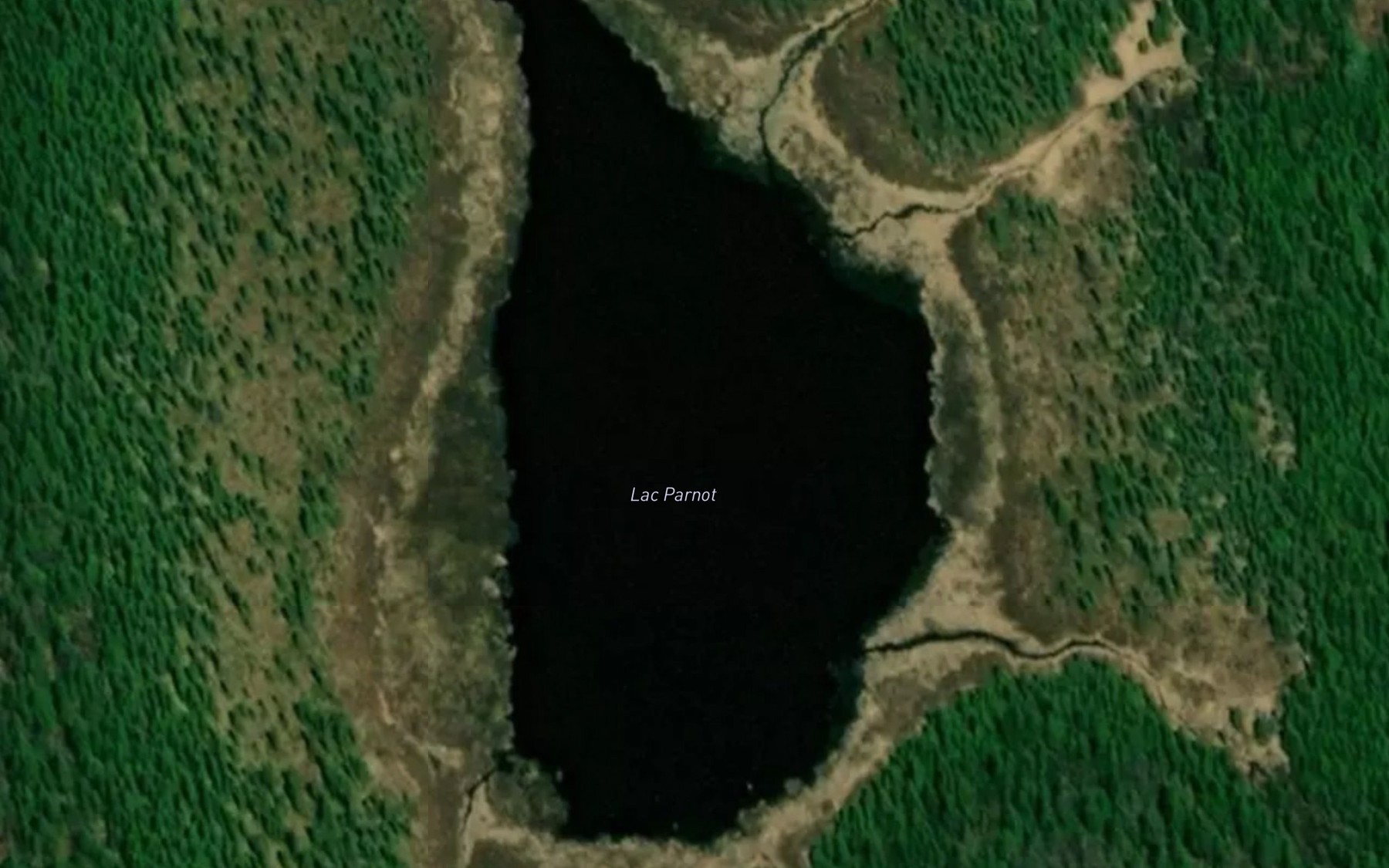 Satellite map of the Lac Parnot