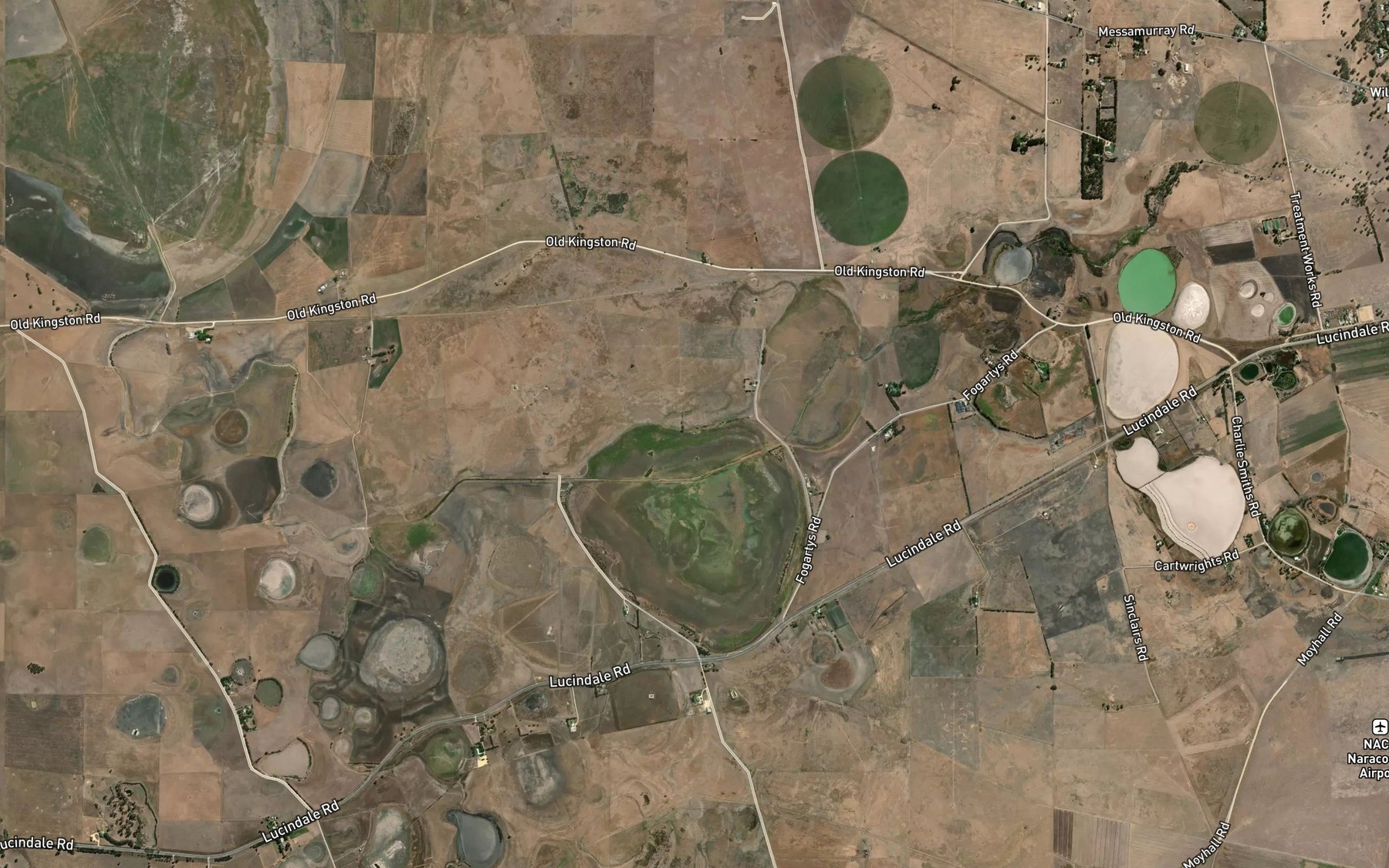Satellite map of the Naracoorte Creek