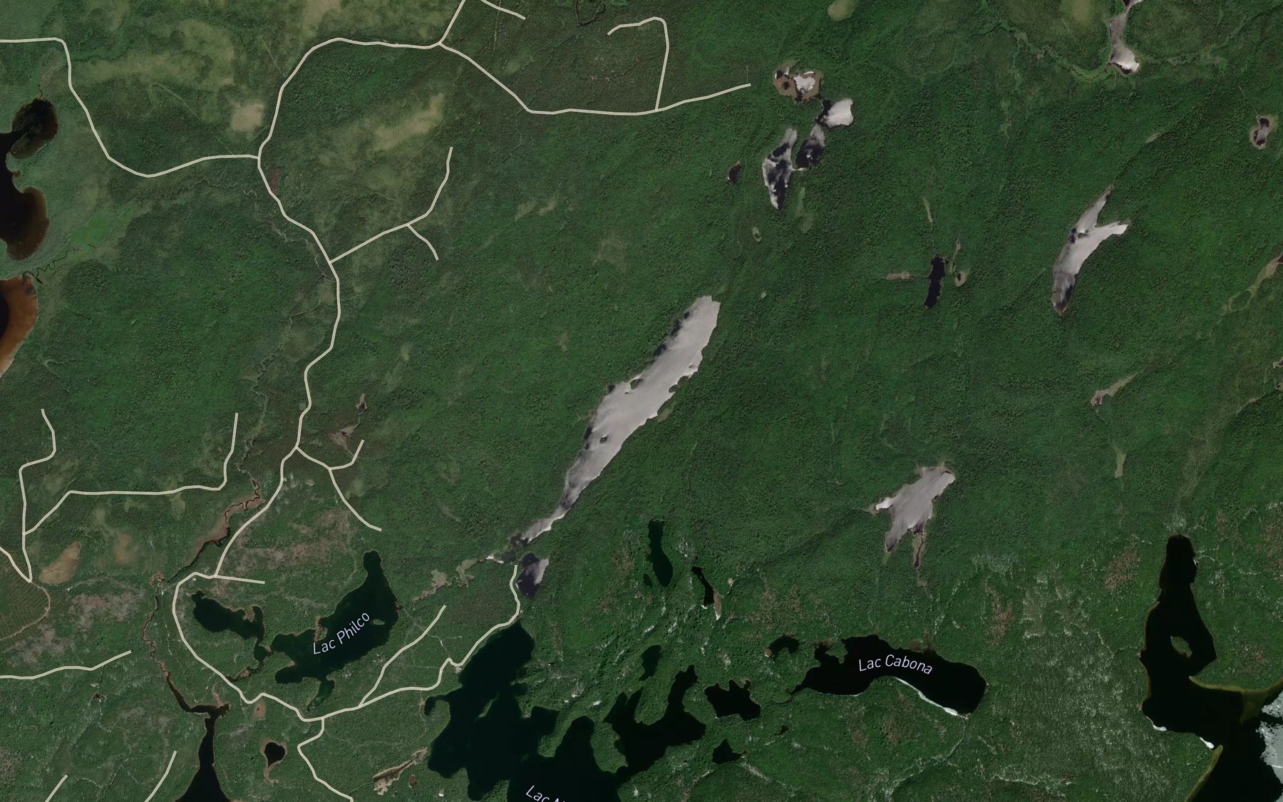 Satellite map of the Lac Long
