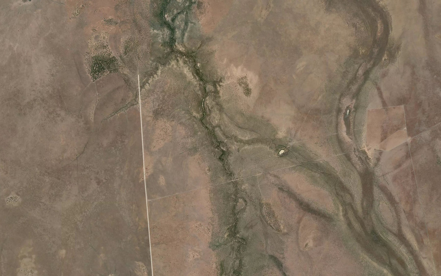 Satellite map of the Spring Creek