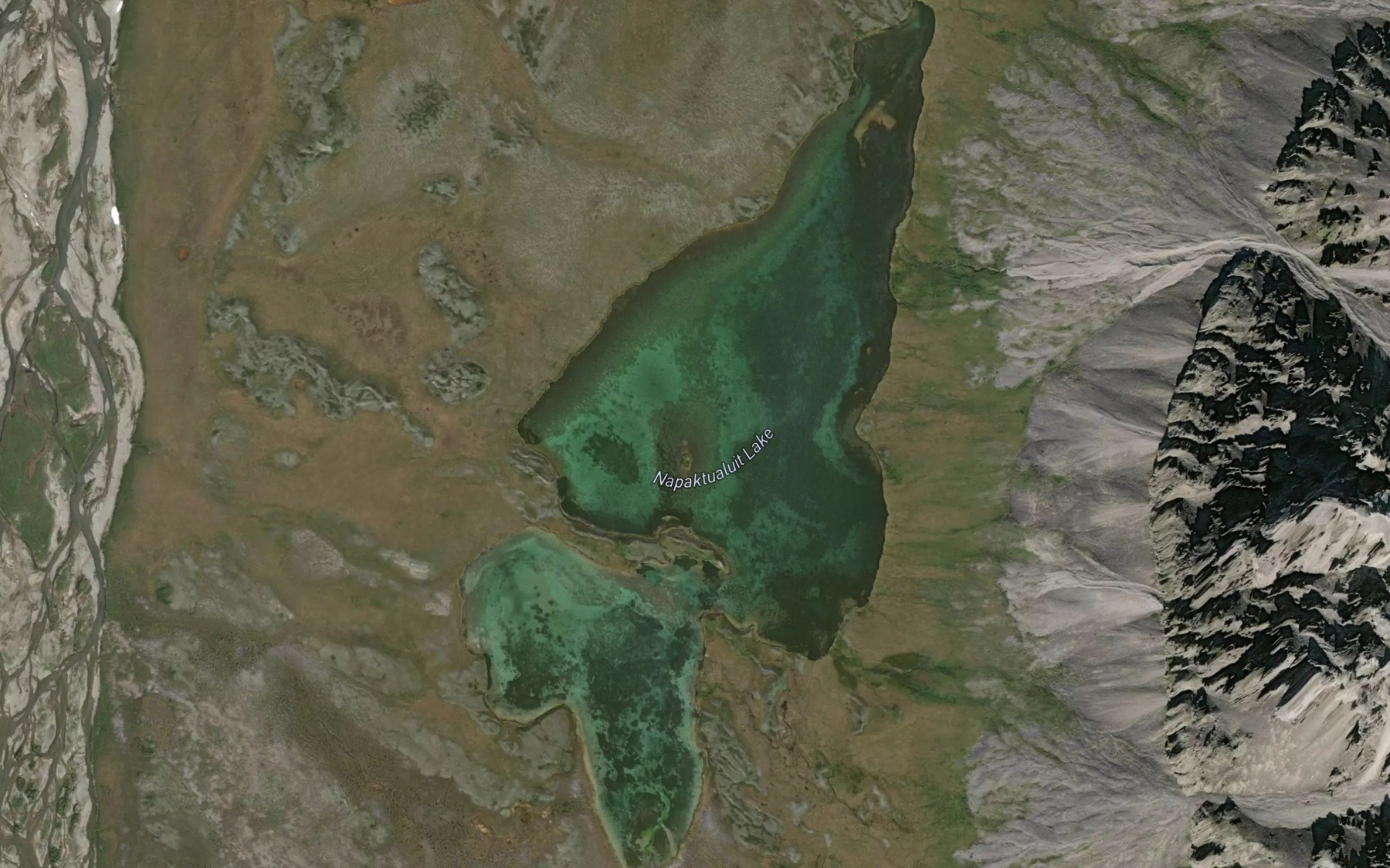 Satellite map of the Napaktualuit Lake