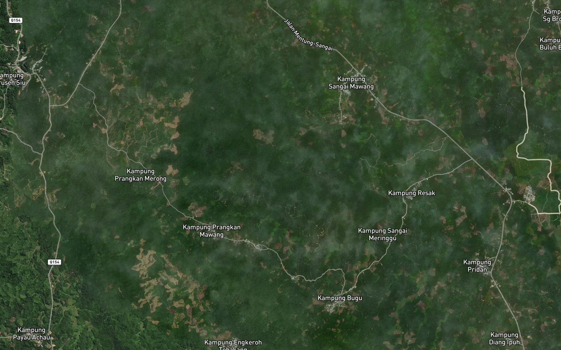 Satellite map of the Sungai Singawan