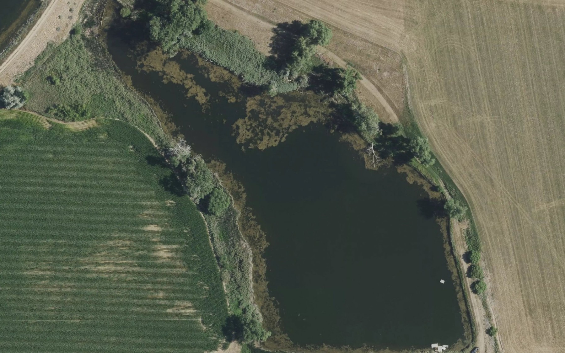 Satellite map of the Isabel Myron Reservoir