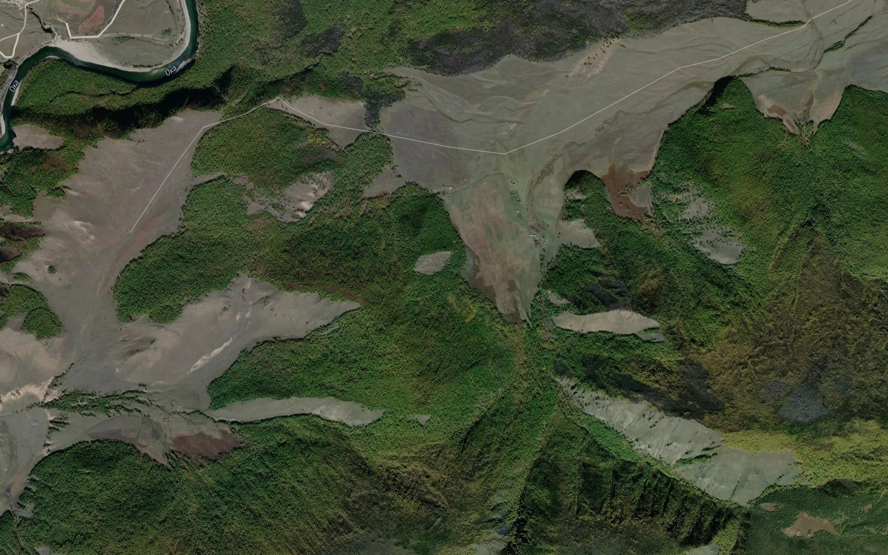 Satellite map of the Zhom-Bolok