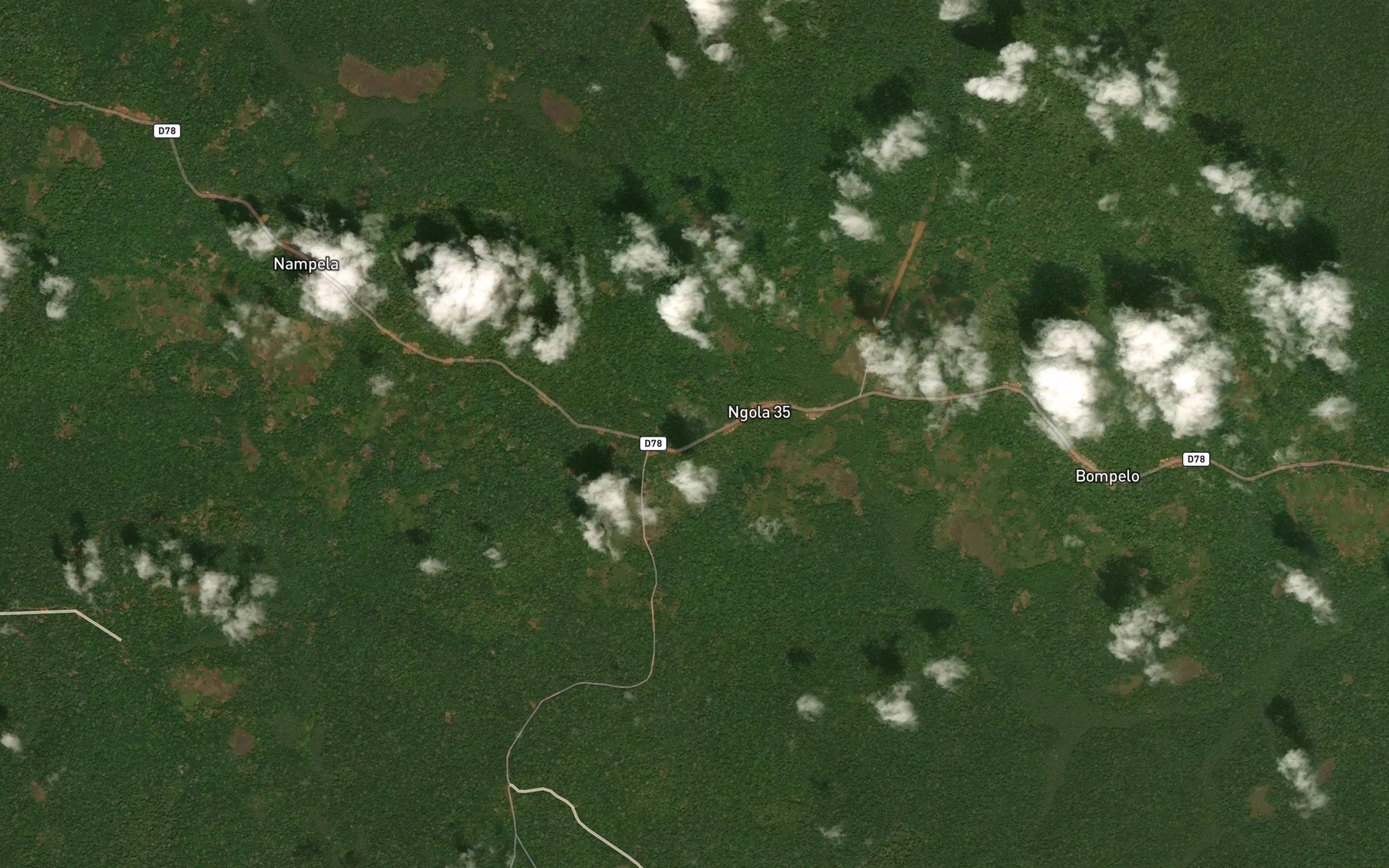 Satellite map of the Mwamakoumbi