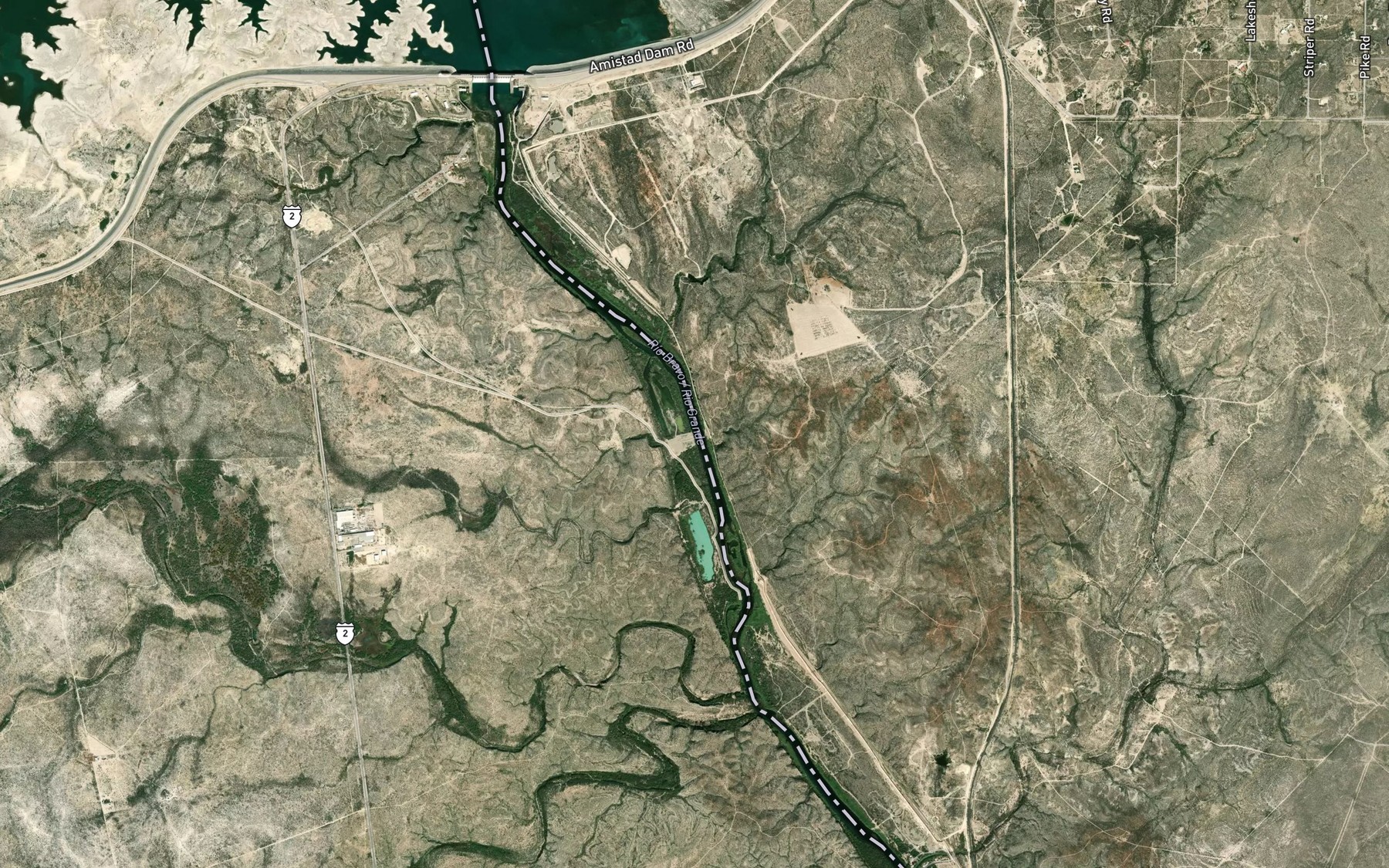 Satellite map of the McKee Springs