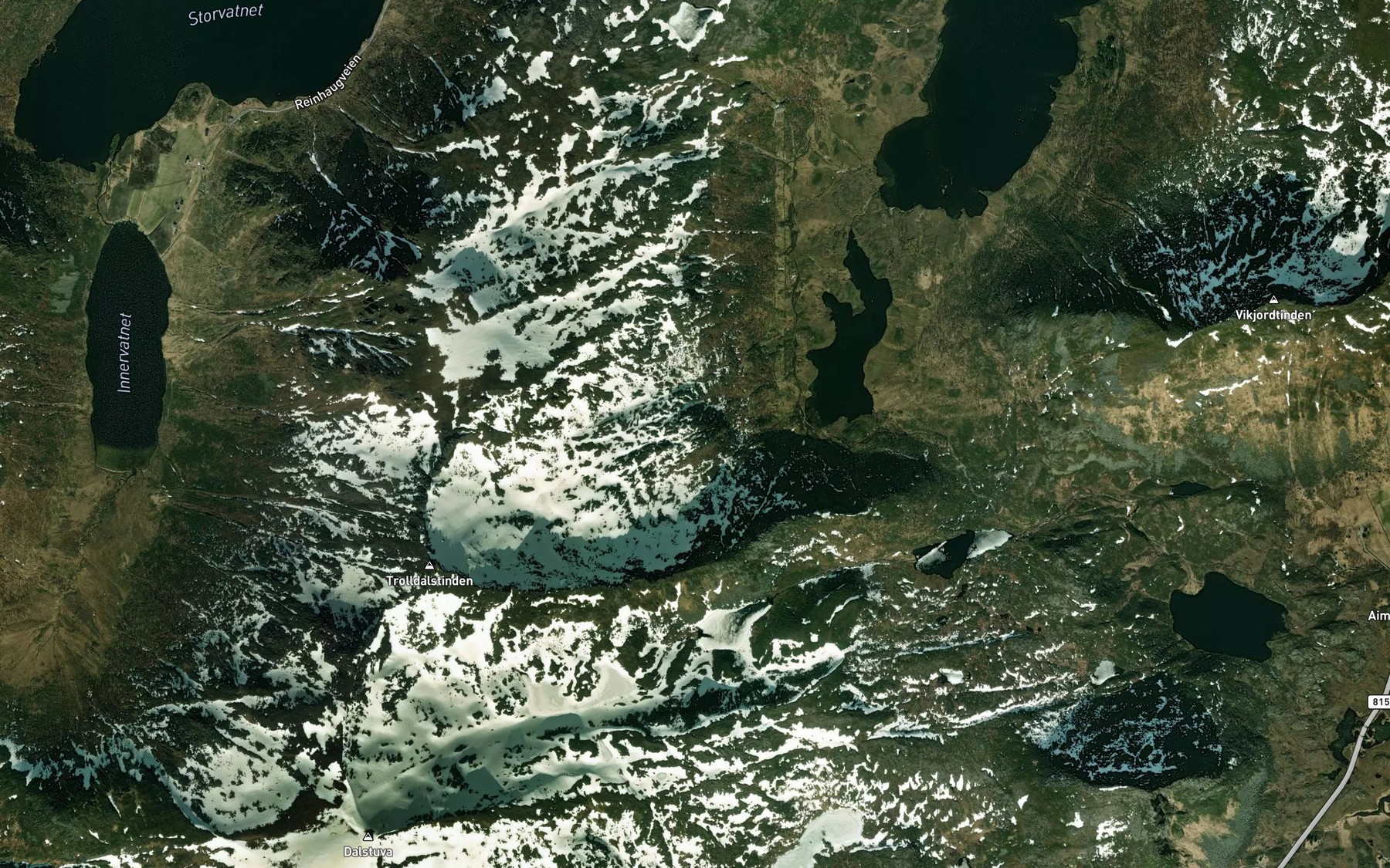 Satellite map of the Olaloken