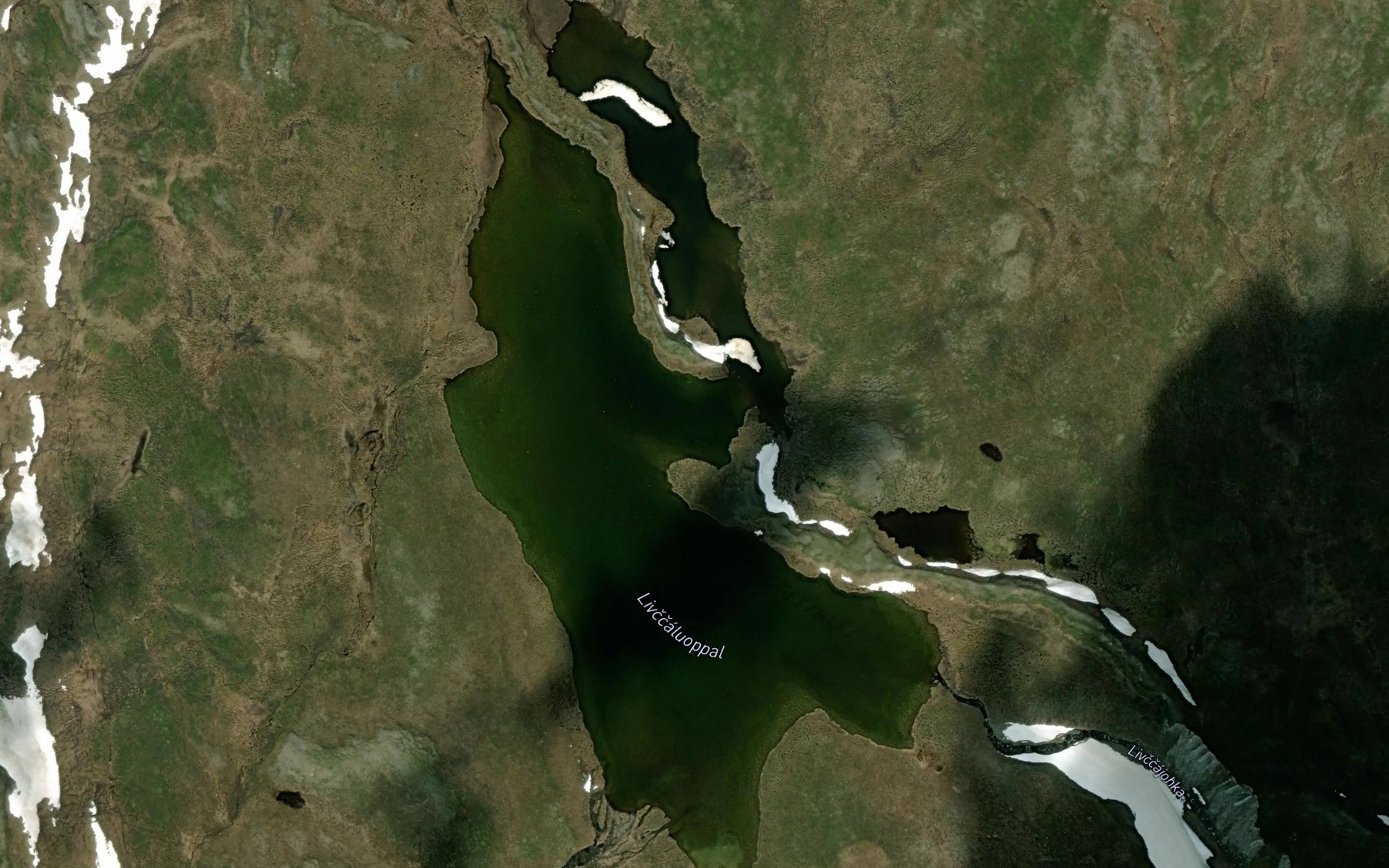 Satellite map of the Livcaluobbal