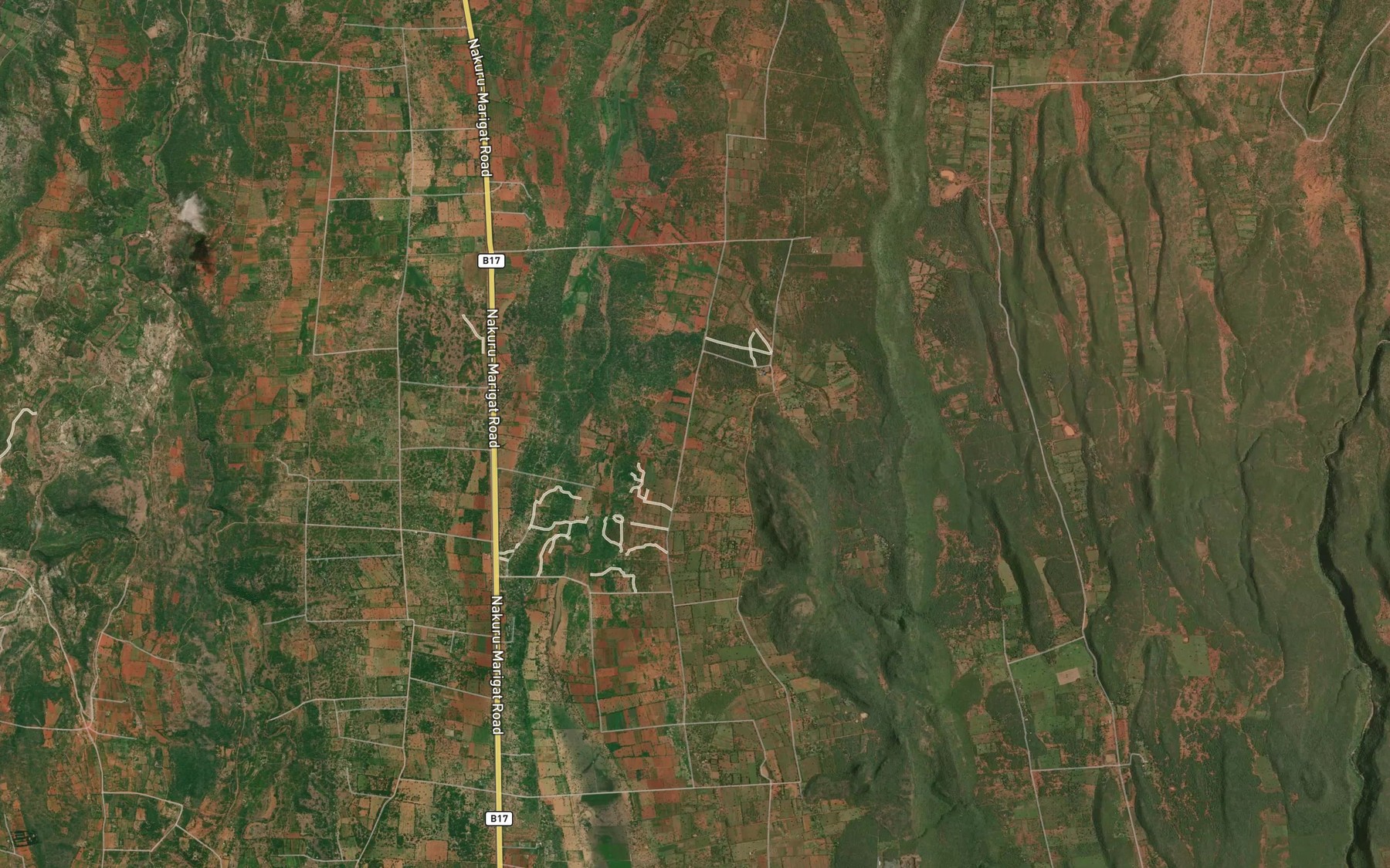 Satellite map of the Borokwo