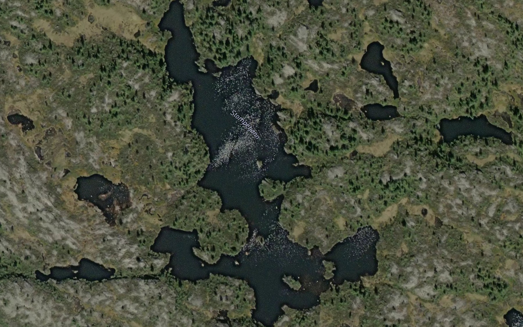 Satellite map of the Stompetjonn