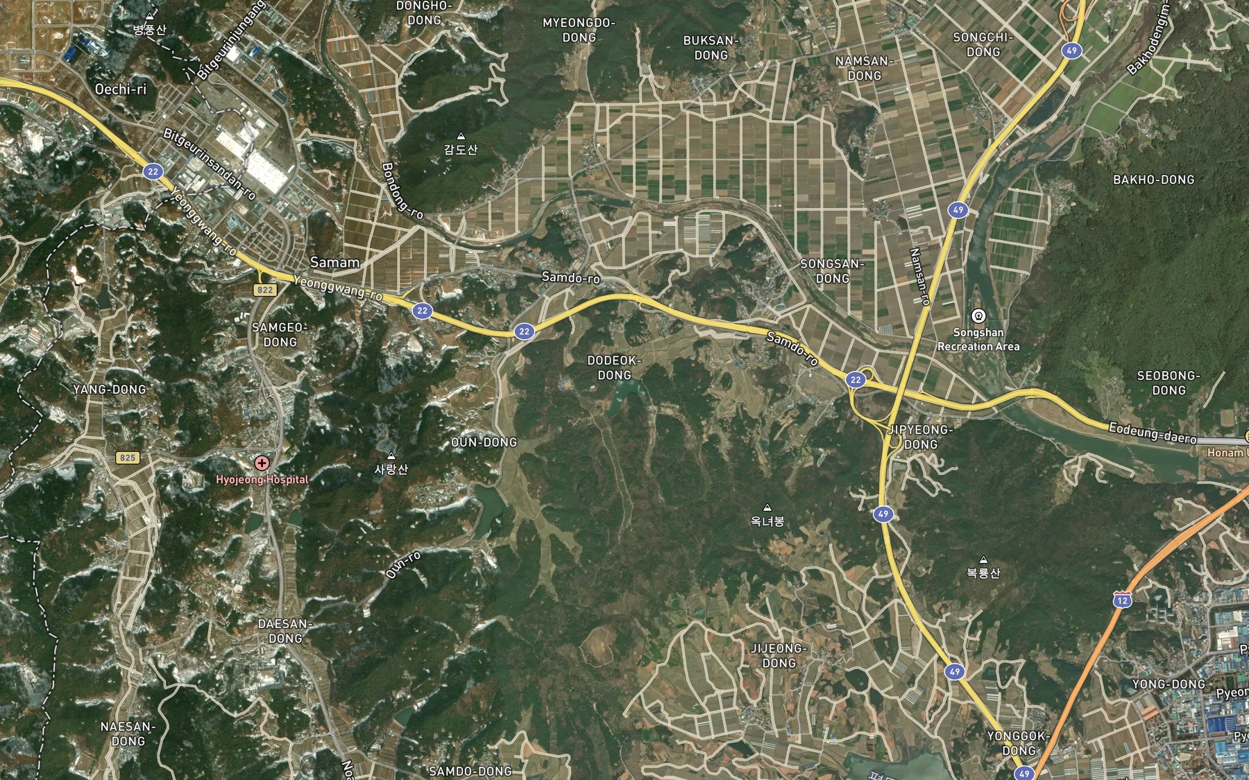 Satellite map of the Jidongje