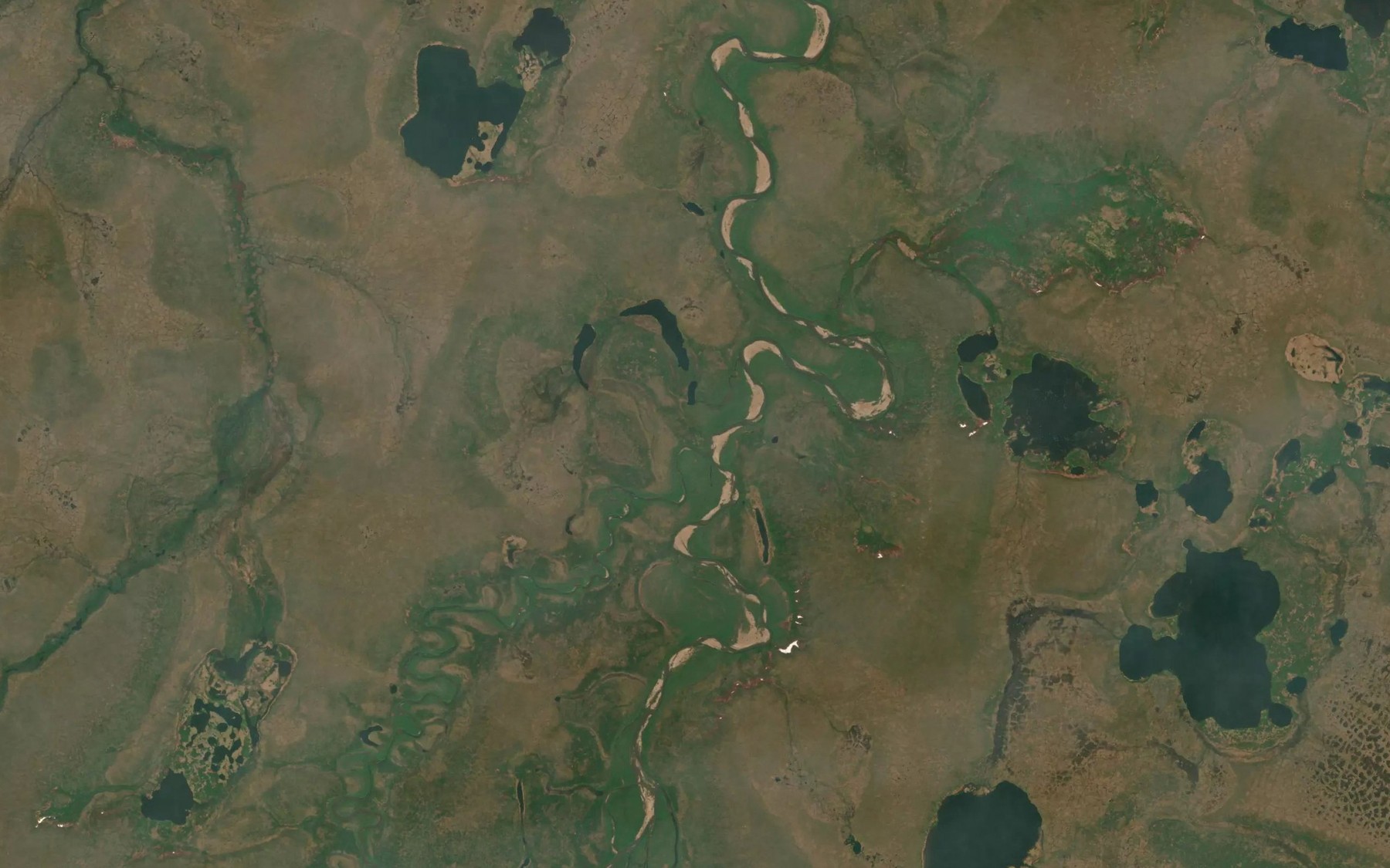 Satellite map of the Snowshoe Creek