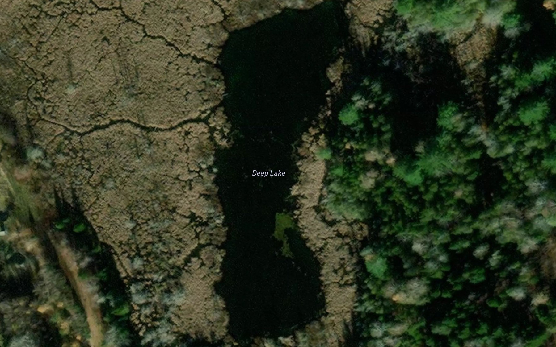 Satellite map of the Deep Lake