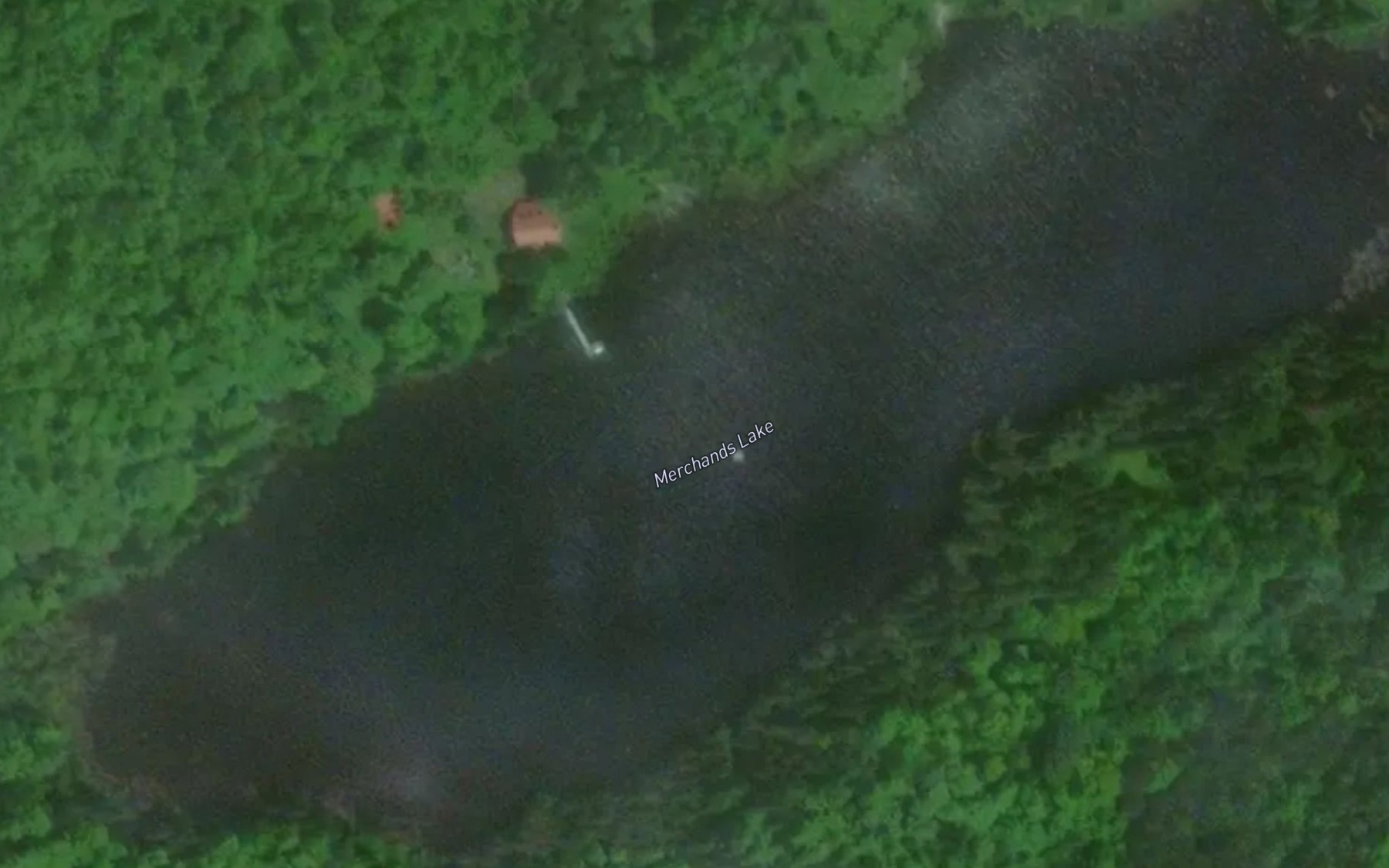 Satellite map of the Merchands Lake