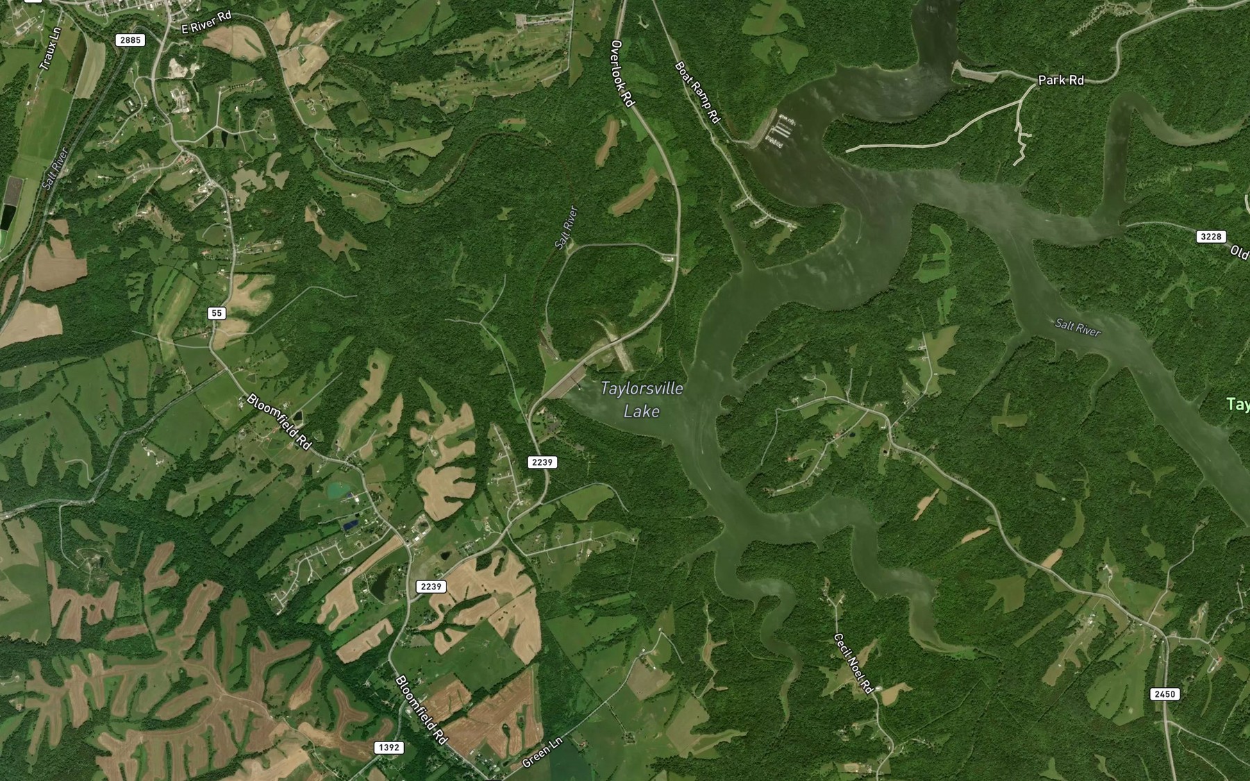 Satellite map of the Spot 3