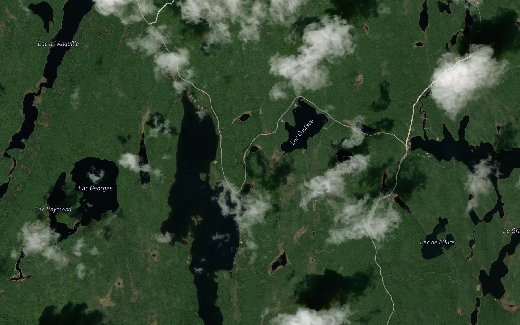 Satellite map of the Lac de la Trappe