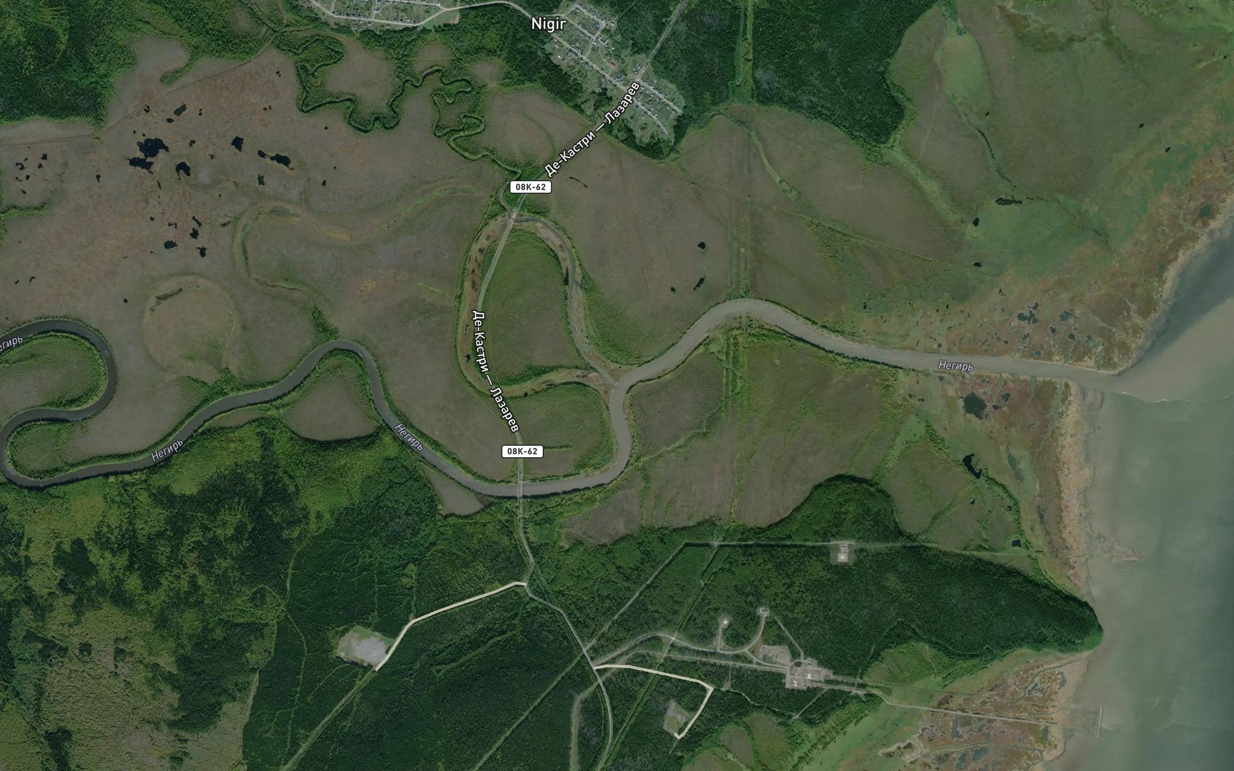 Satellite map of the Malaya Nigir'ka