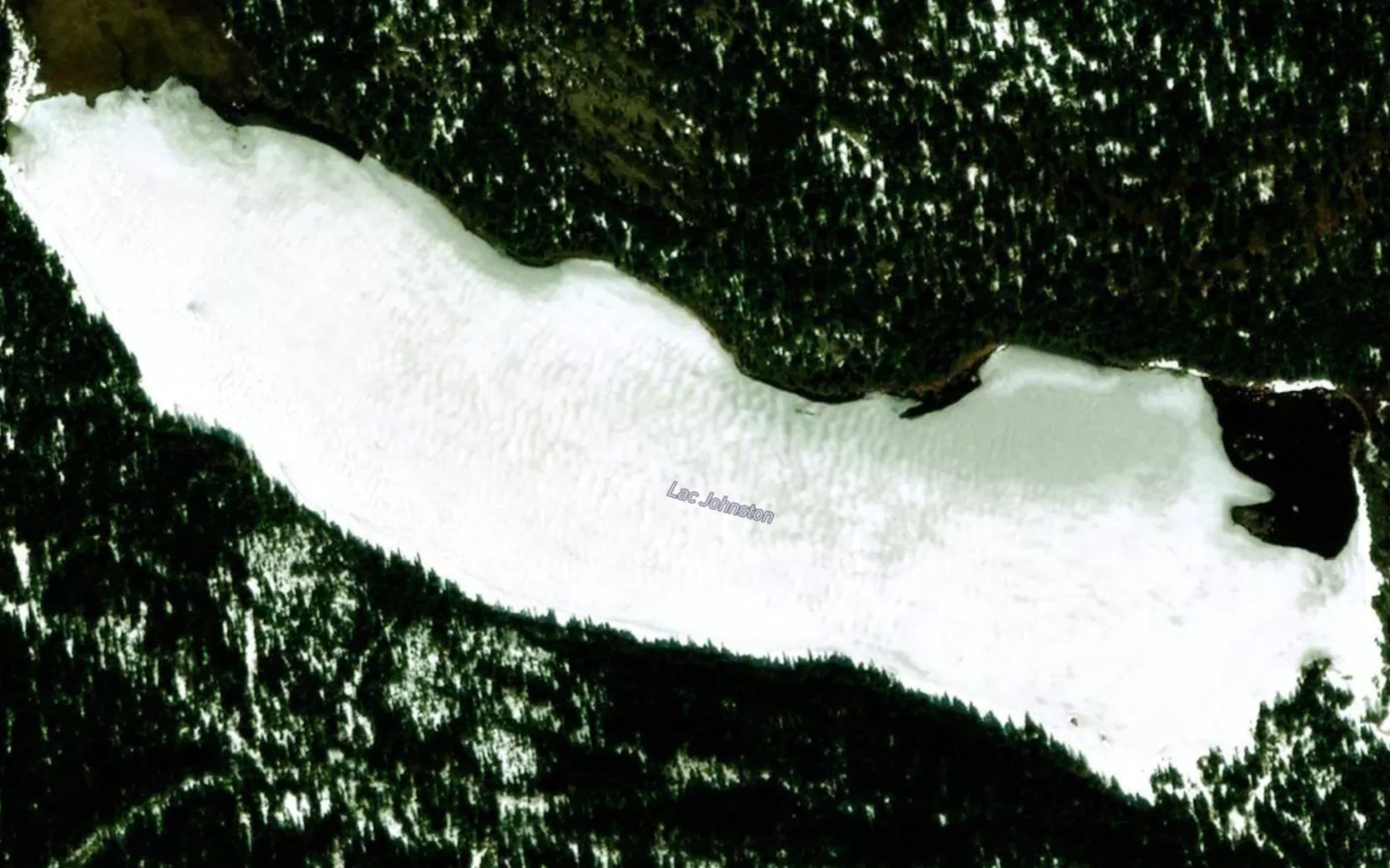 Satellite map of the Lac Johnston