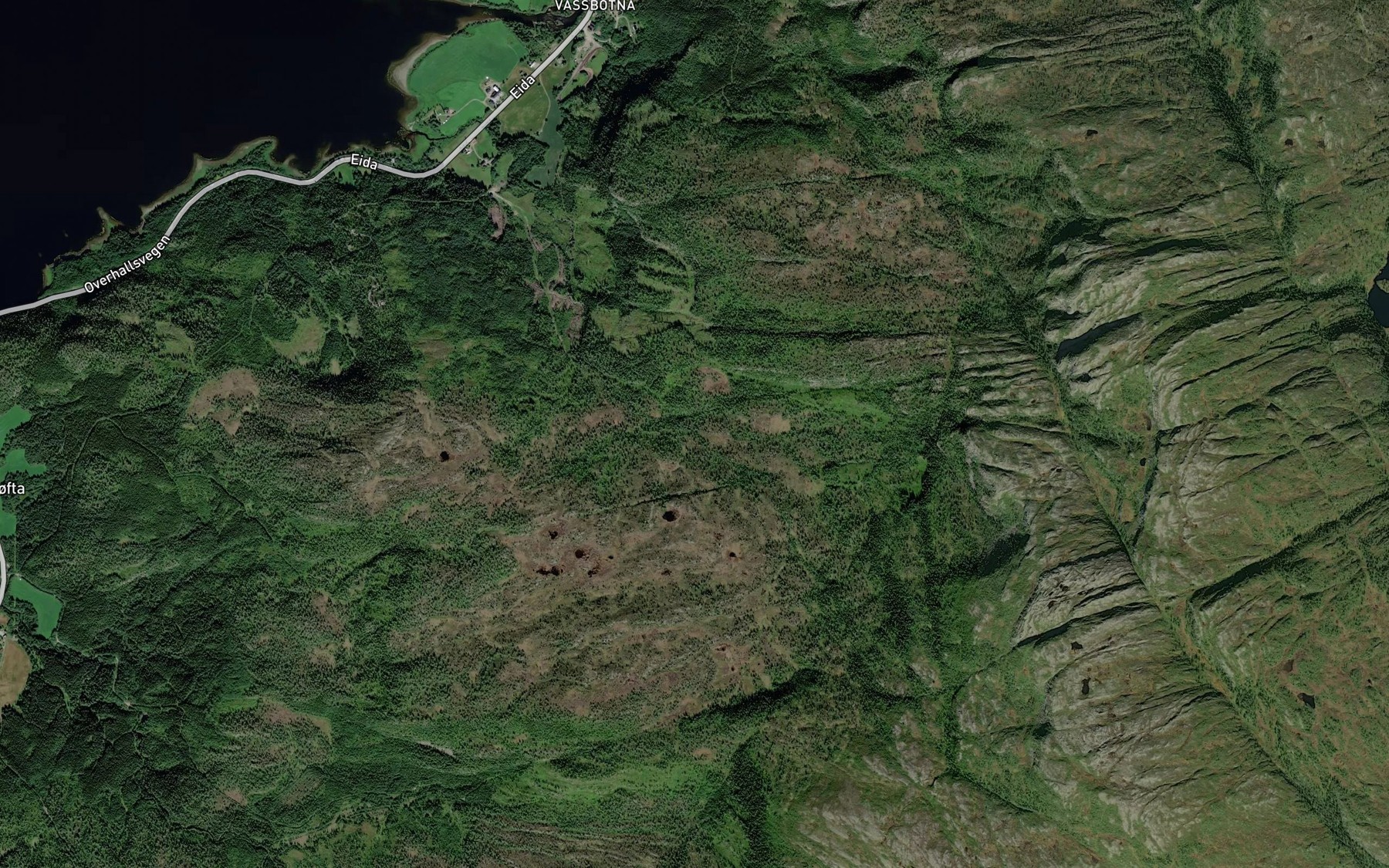 Satellite map of the Sagbekken