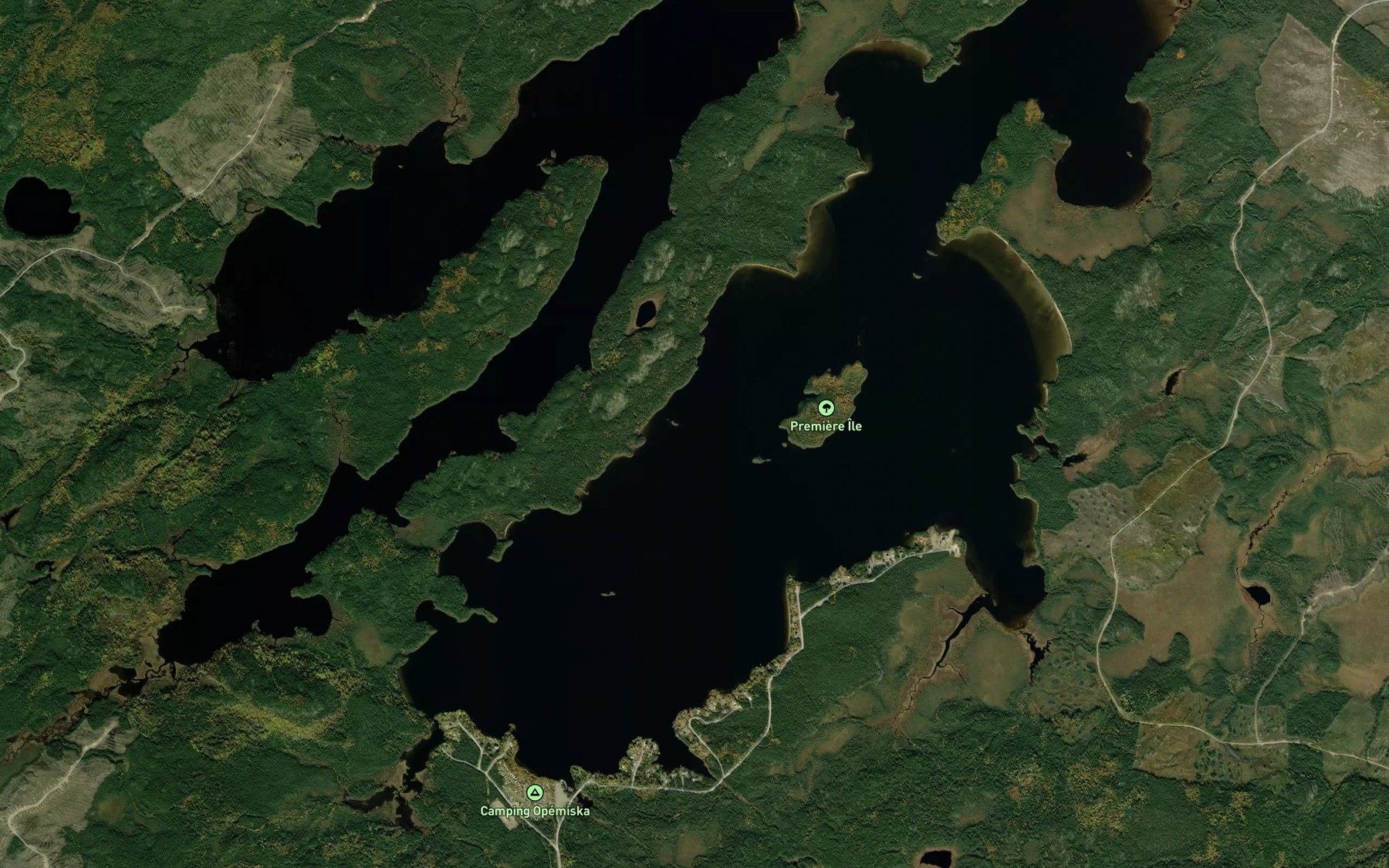 Satellite map of the Deuxieme baie de l'Ouest