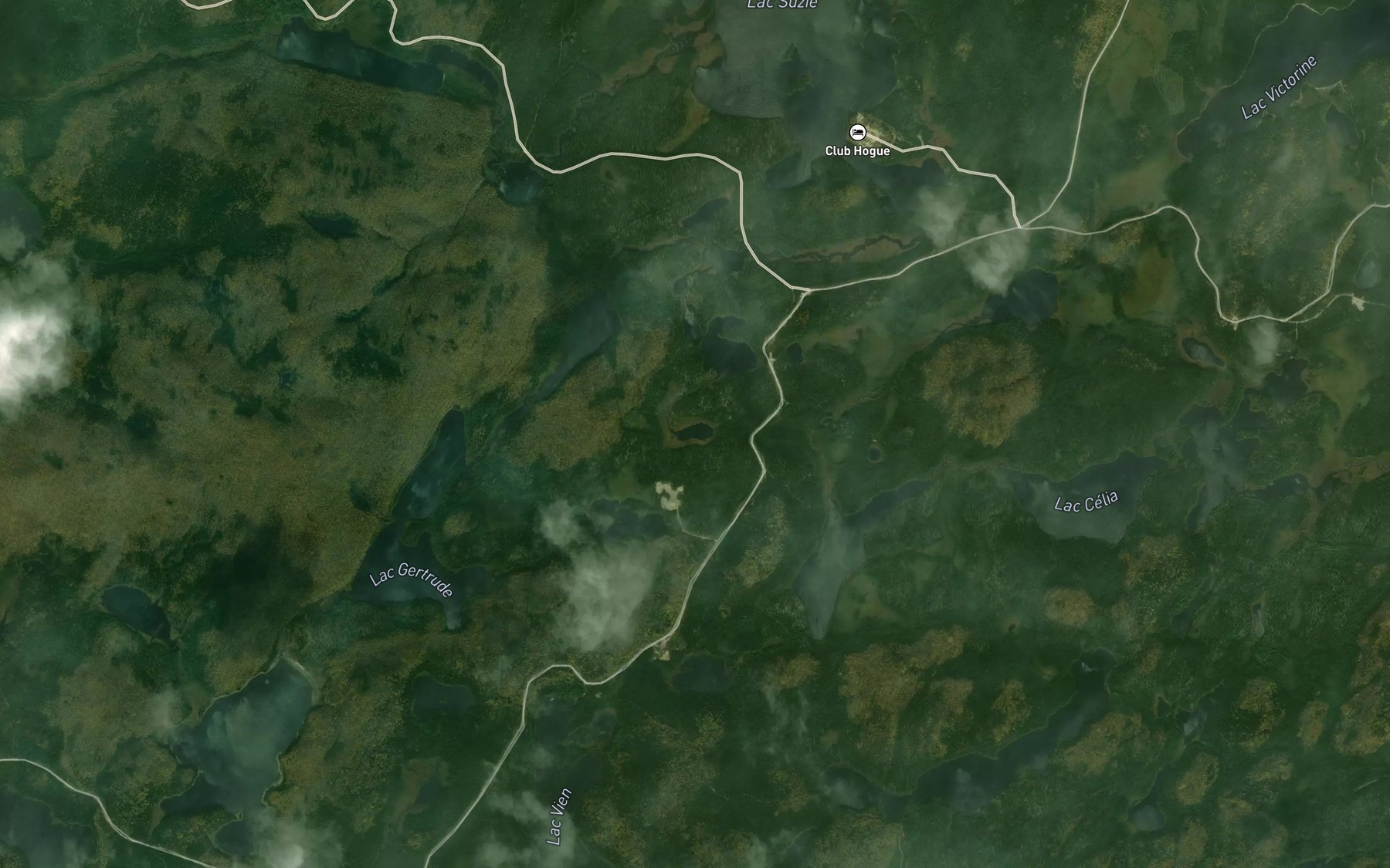 Satellite map of the Lac de la Rhinanthe