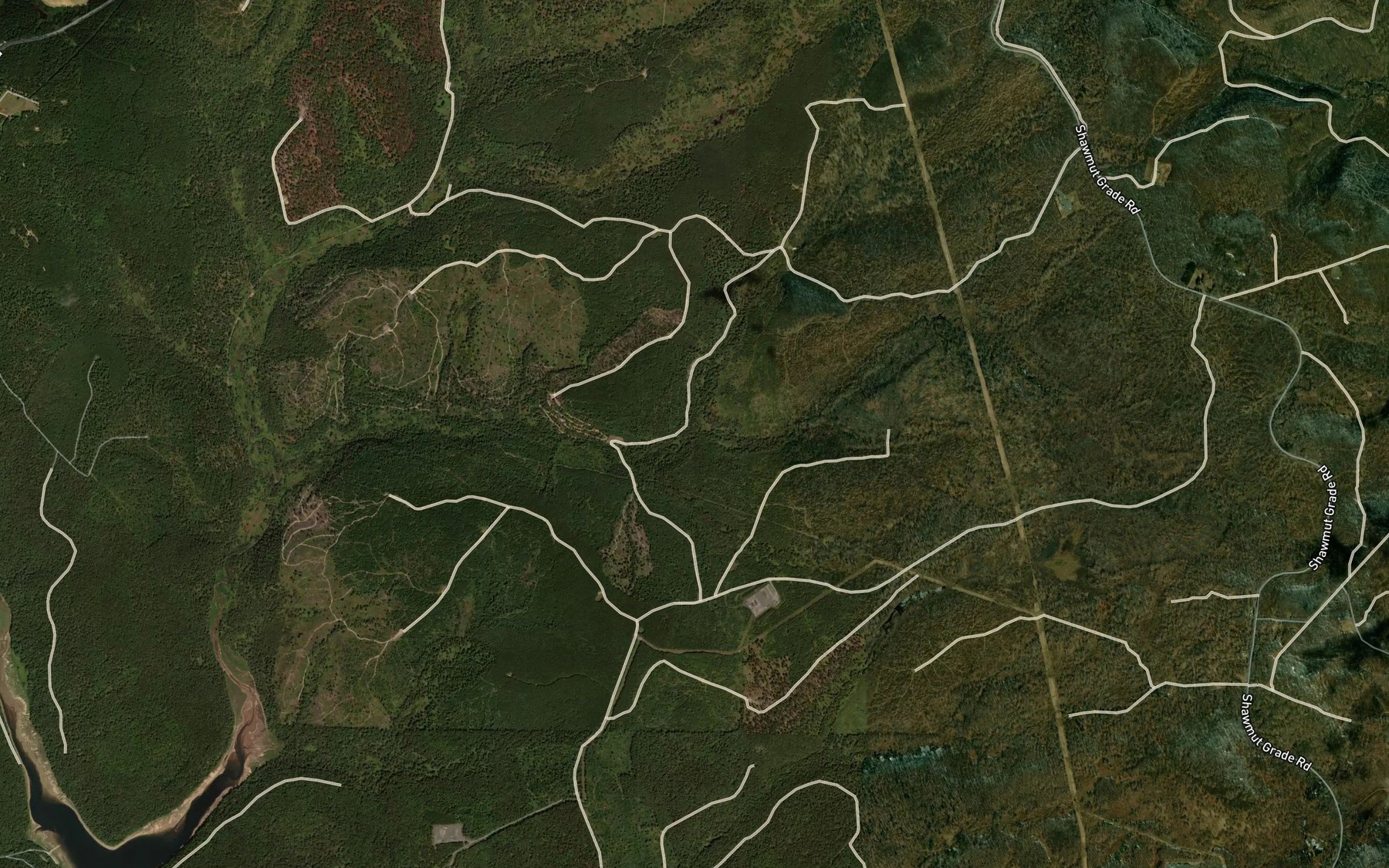 Satellite map of the Doe Run