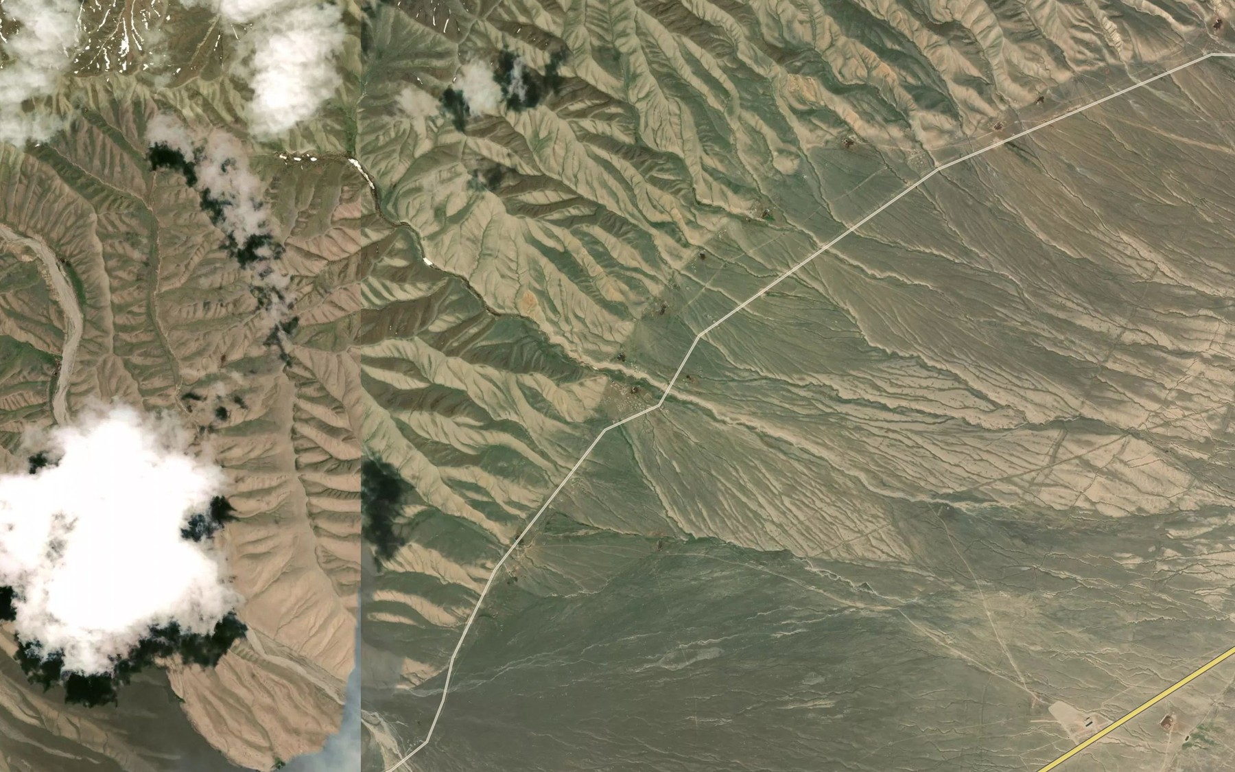 Satellite map of the Karabulak