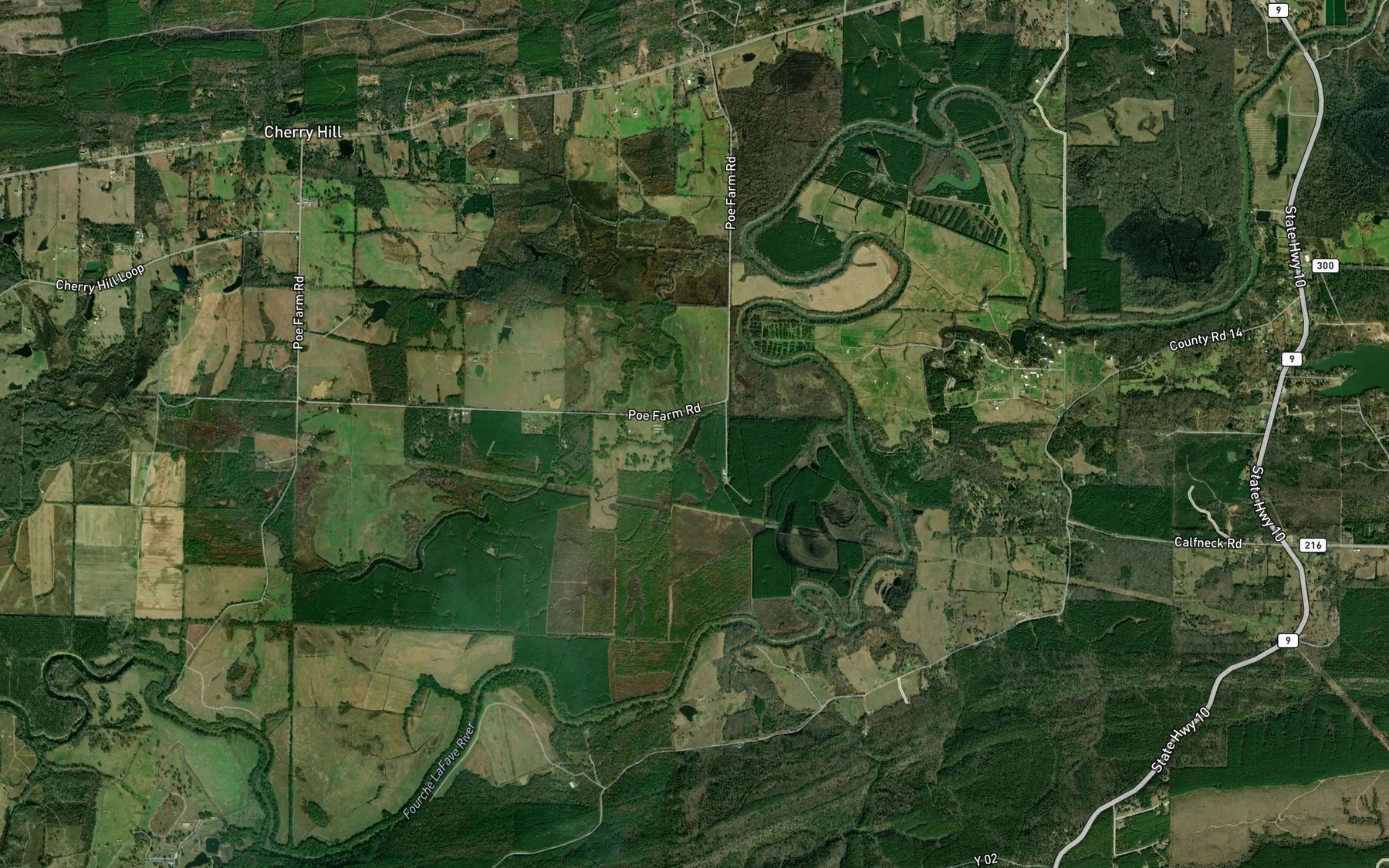 Satellite map of the Clear Lake