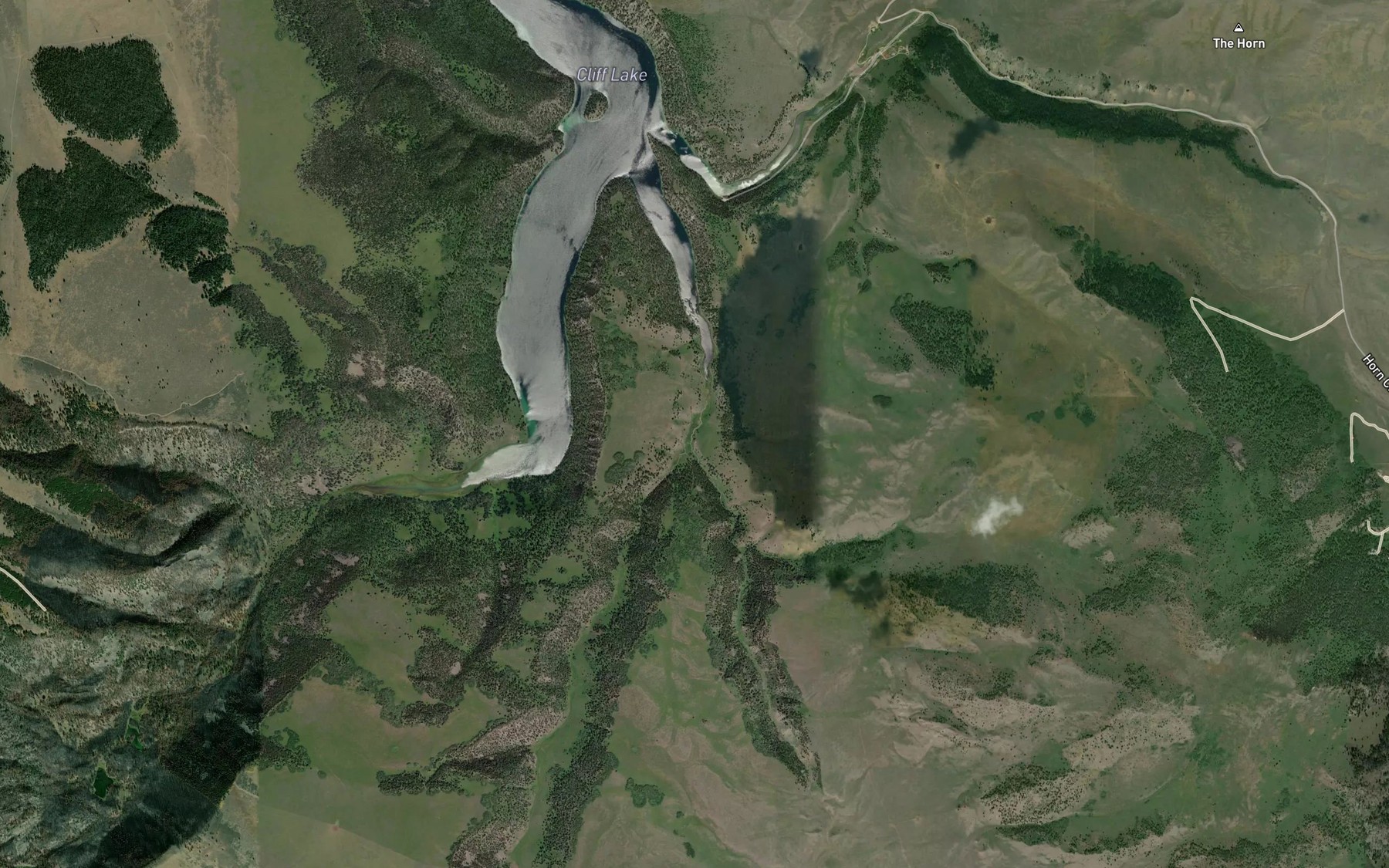 Satellite map of the Spring Branch