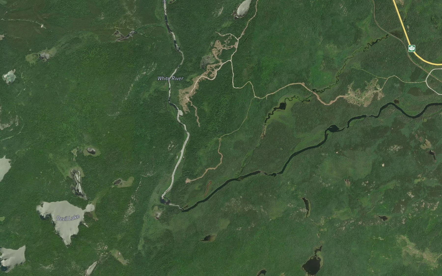 Satellite map of the Tarpon Creek