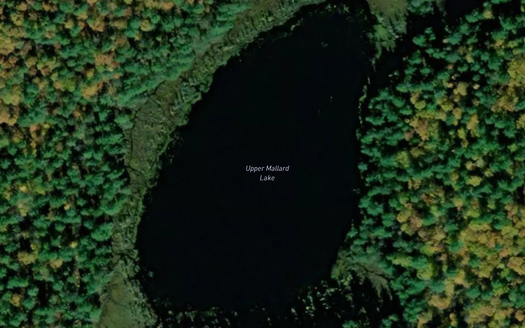 Satellite map of the Upper Mallard Lake
