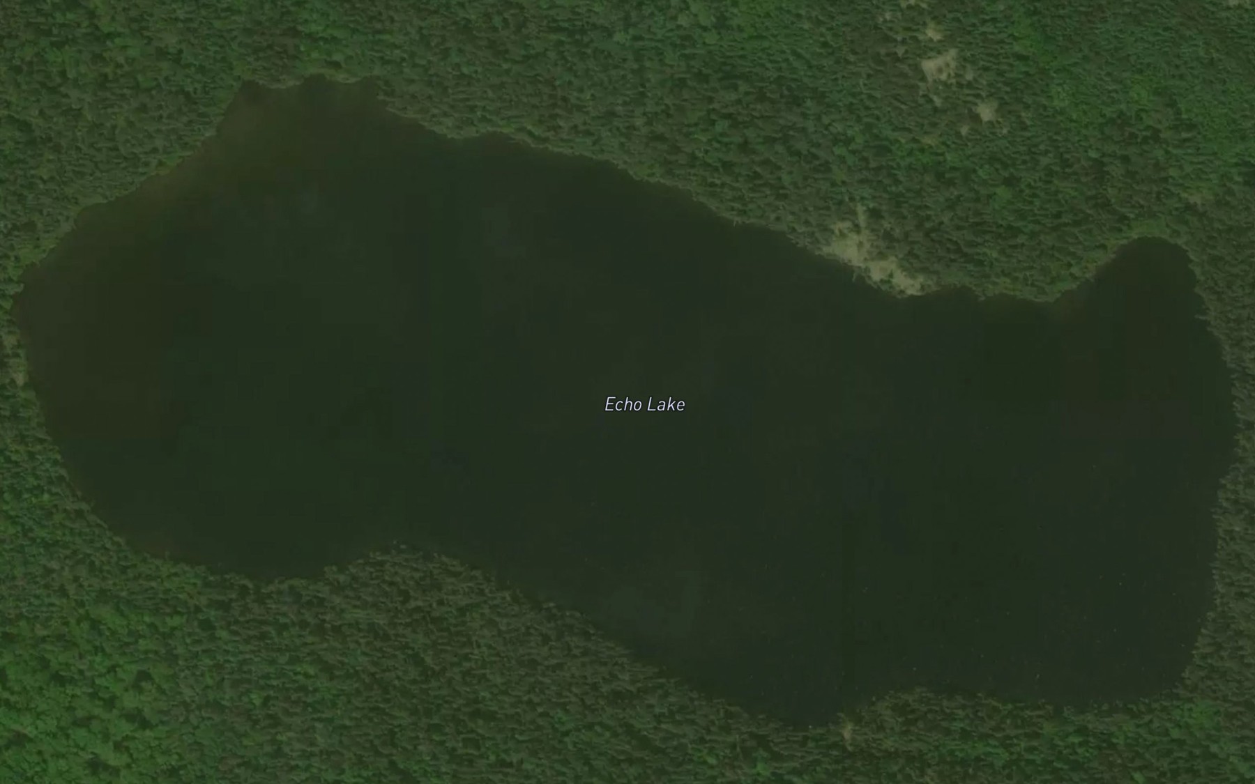 Satellite map of the Echo Lake