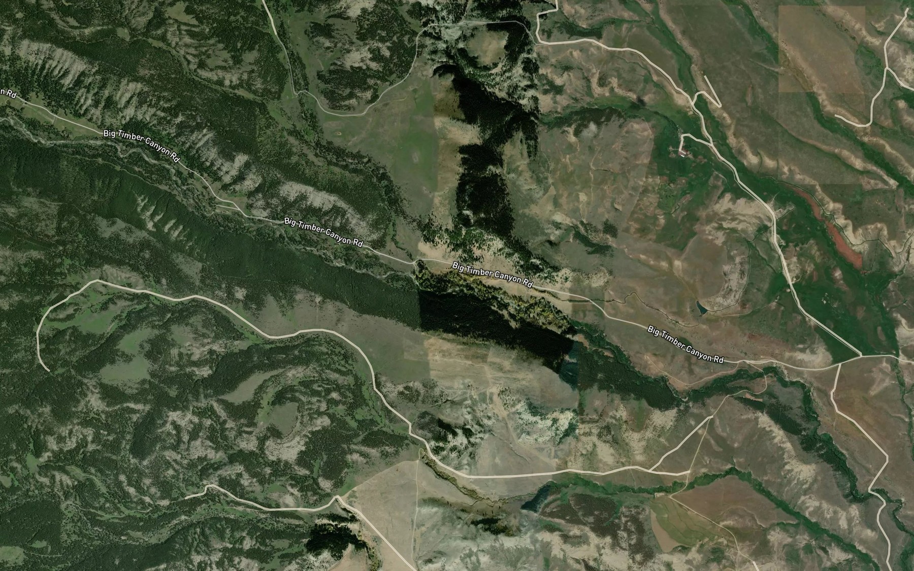 Satellite map of the Amelong Creek