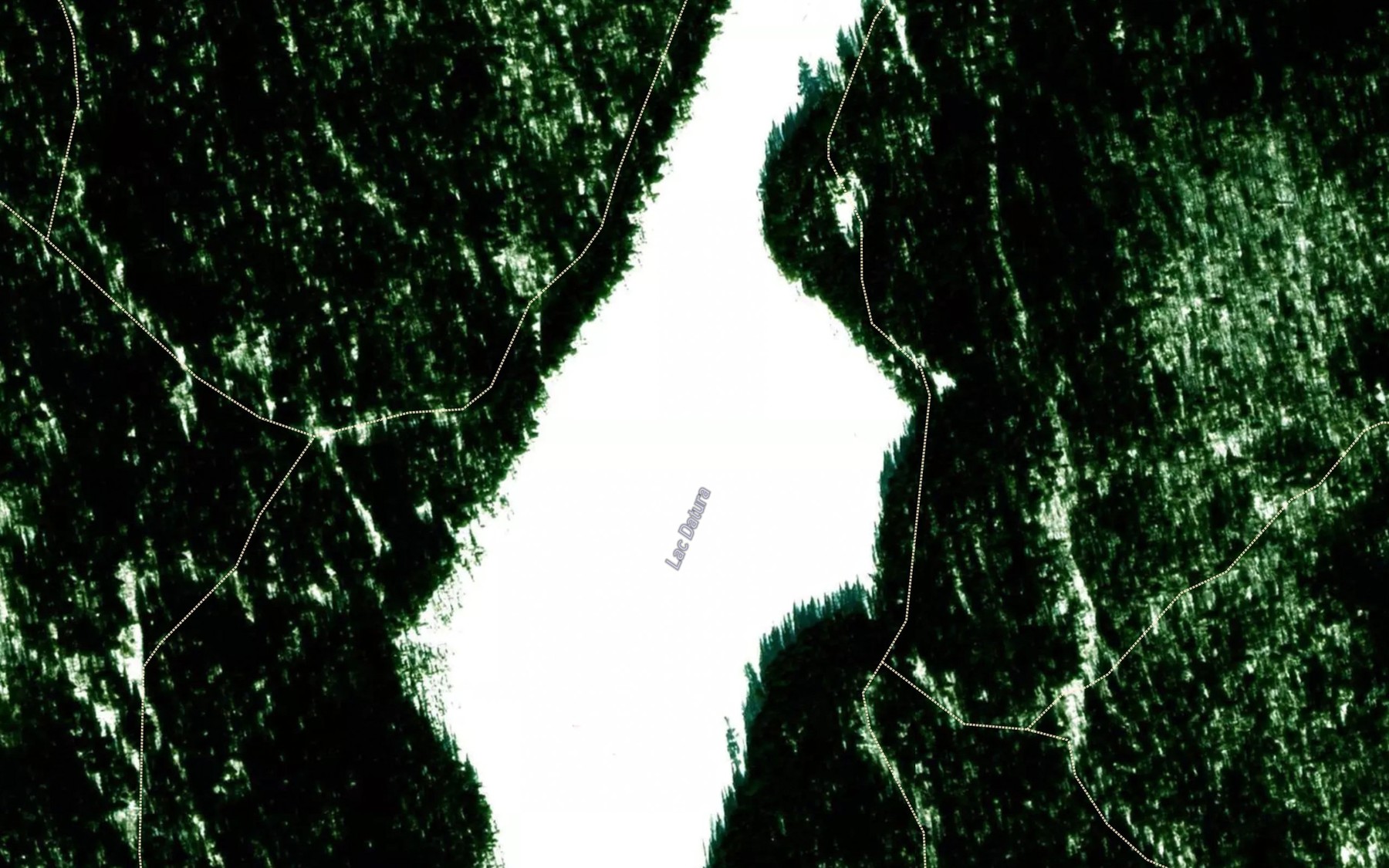 Satellite map of the Lac Datura