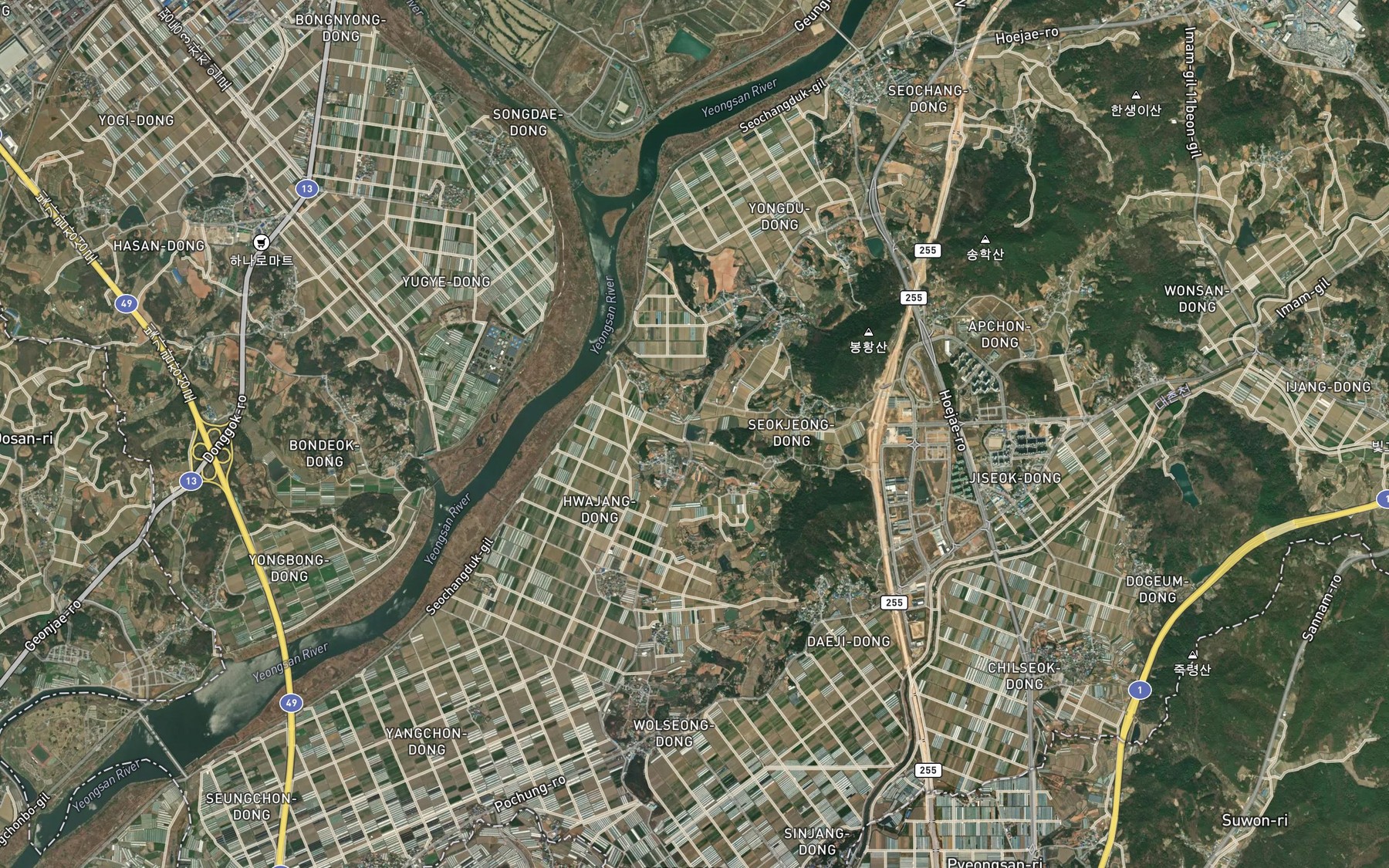 Satellite map of the Nongmakje