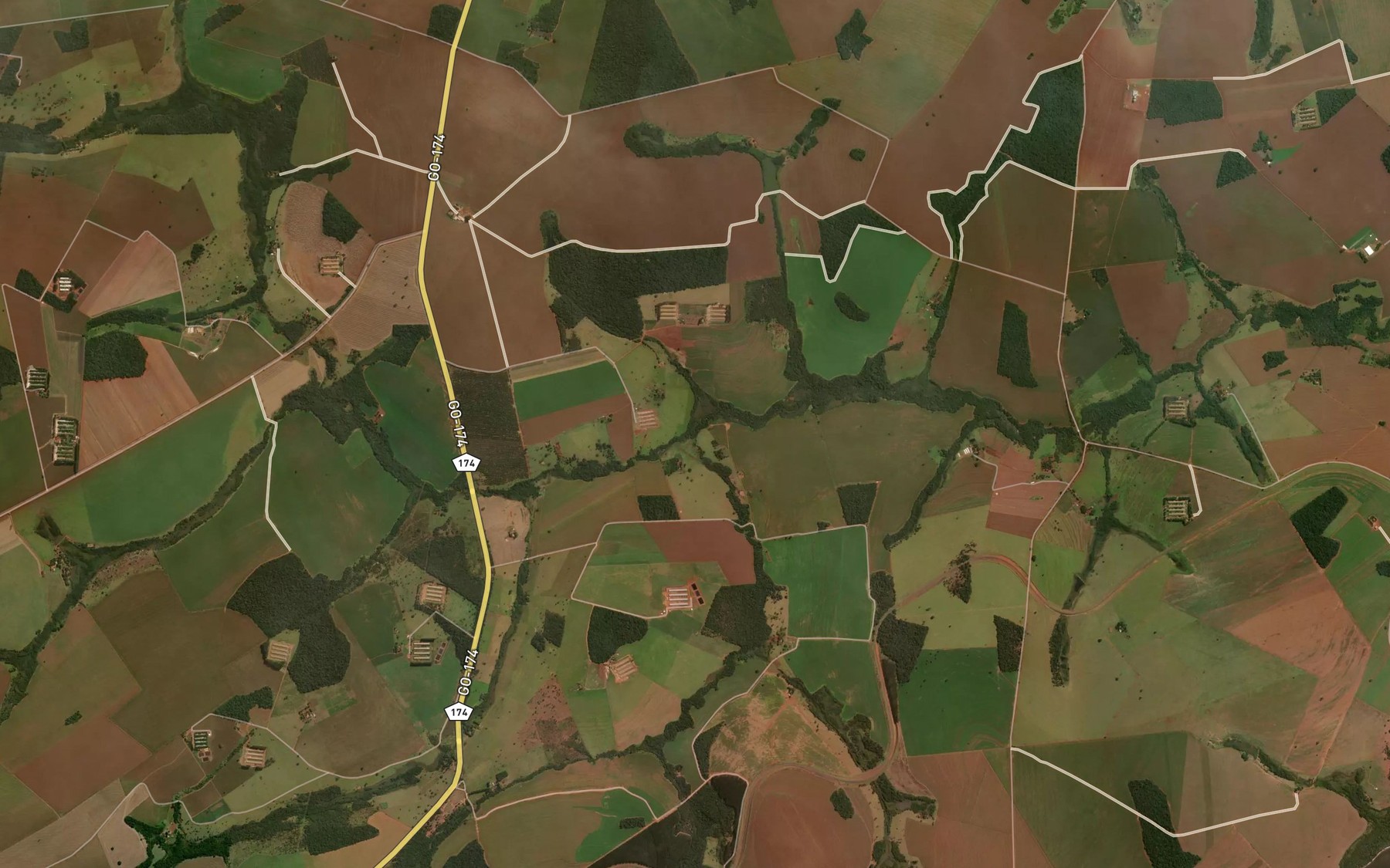 Satellite map of the Corrego Teresinha
