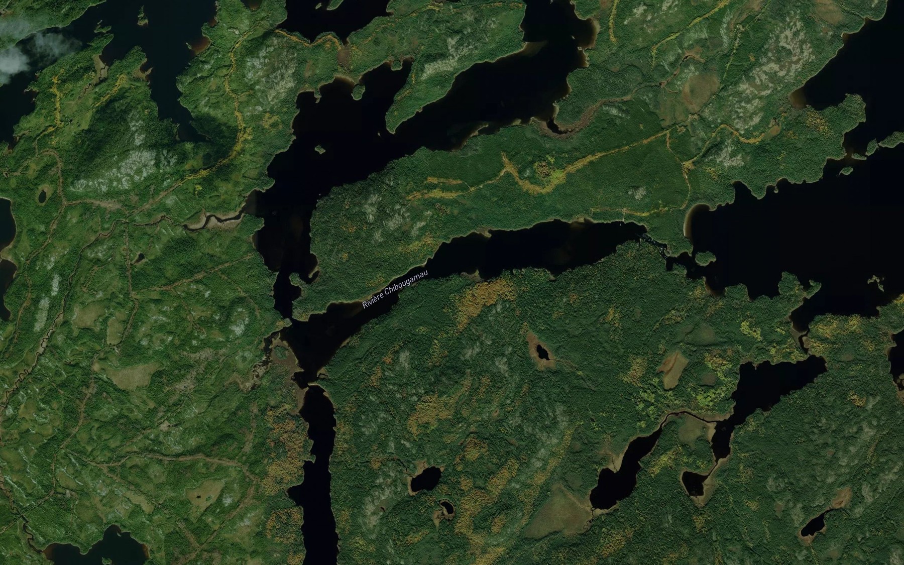 Satellite map of the Passage East