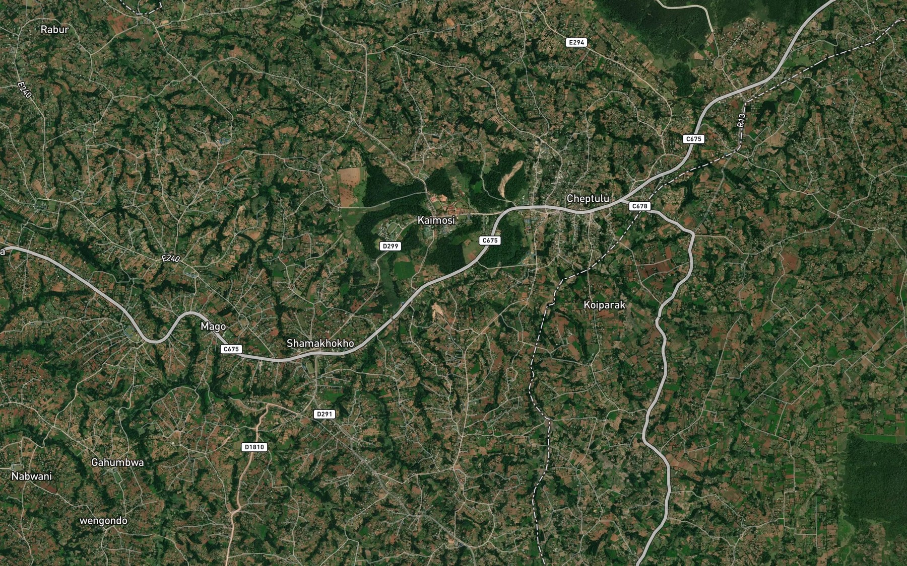 Satellite map of the Sous