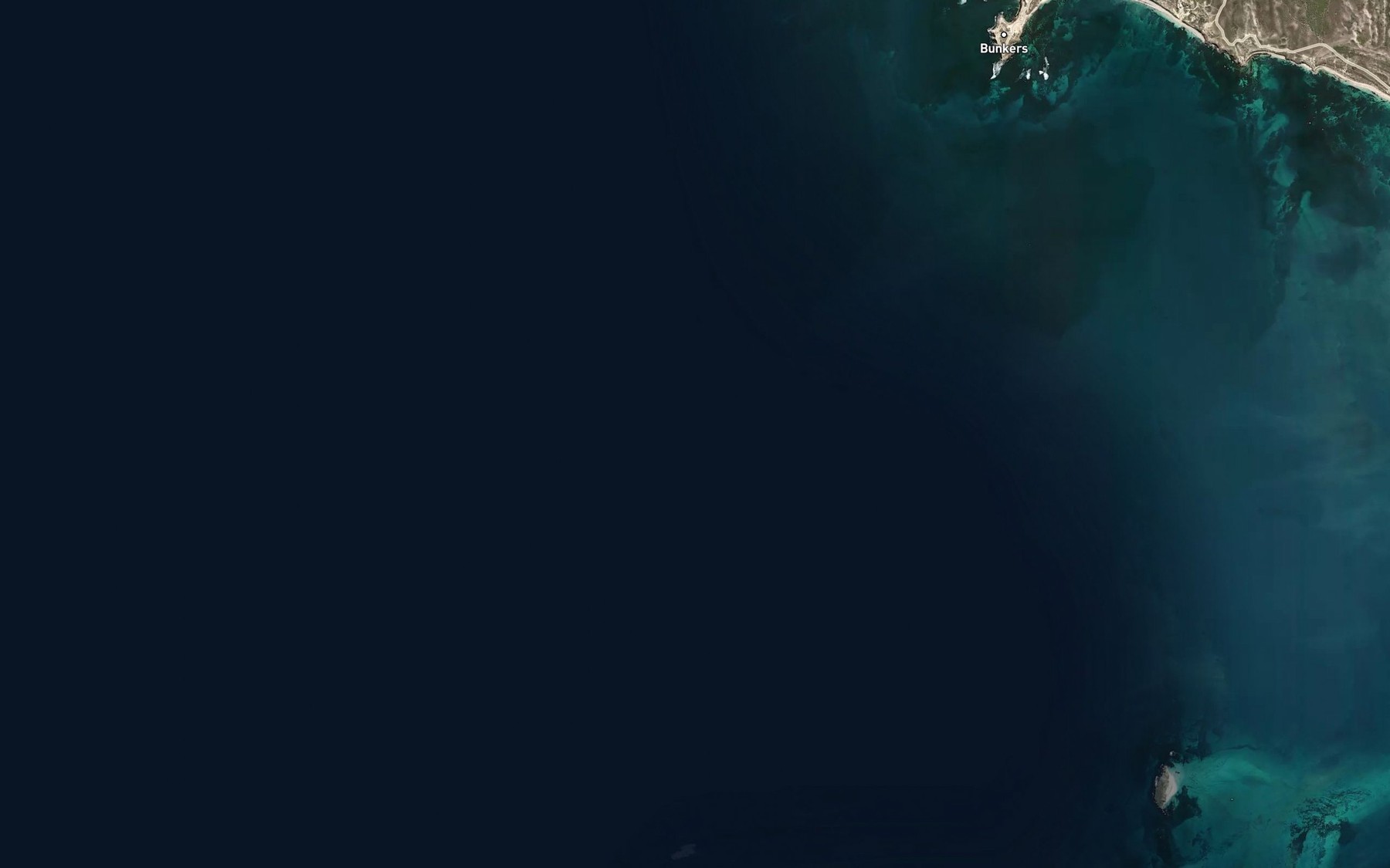 Satellite map of the North Tail