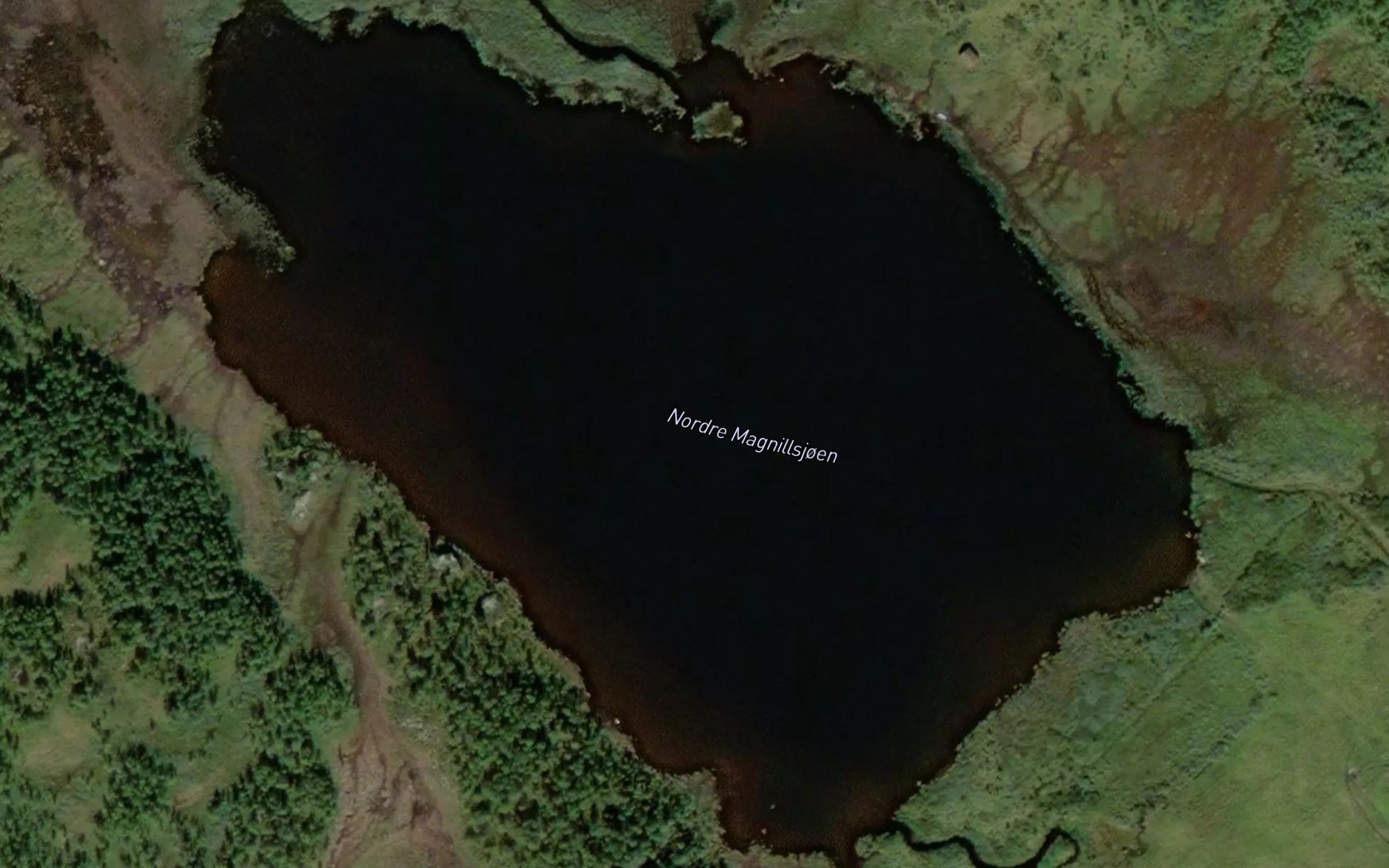 Satellite map of the Nordre Magnillsjoen